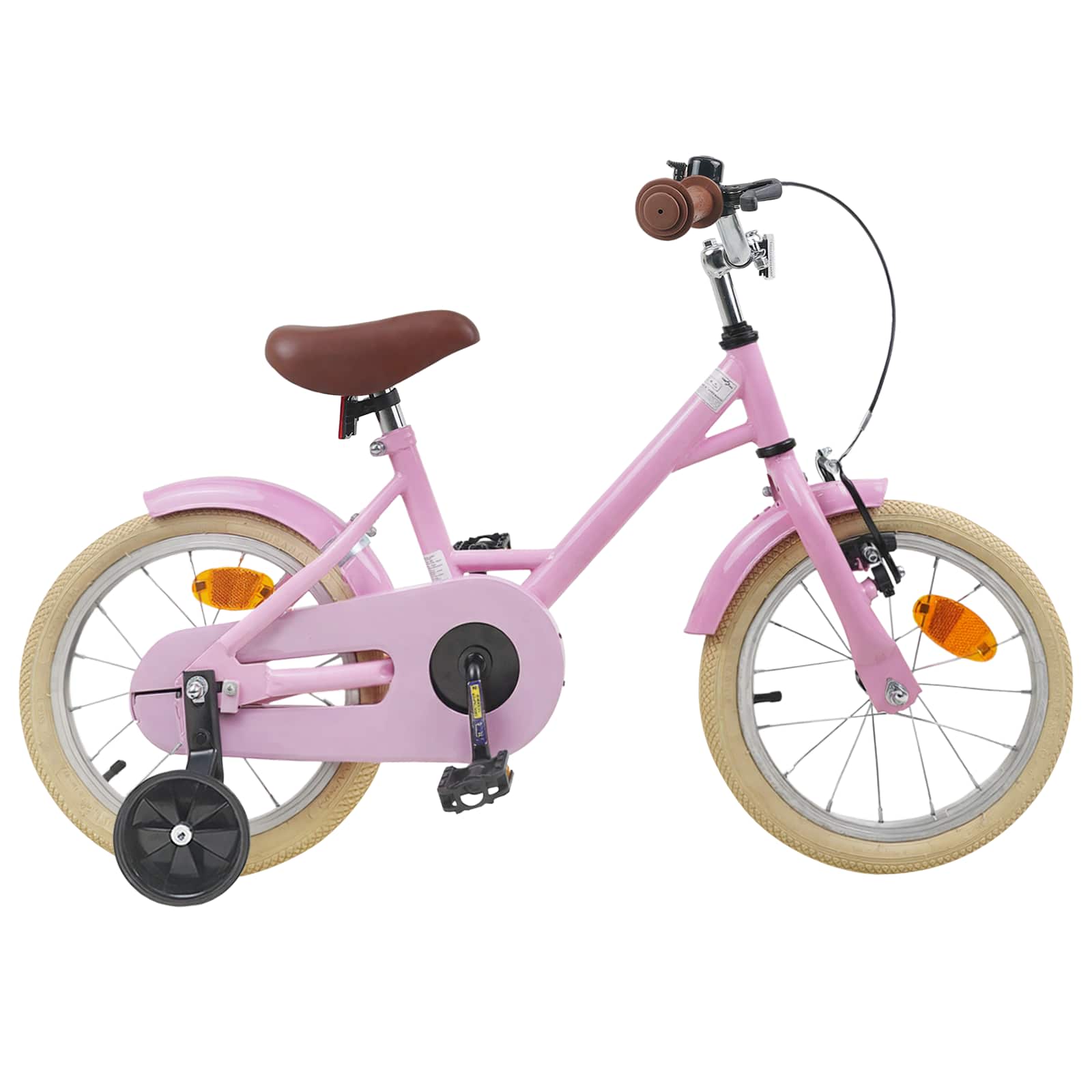Kinderfahrrad 14 Zoll für 3-5 Jahre alt Hellrosa
