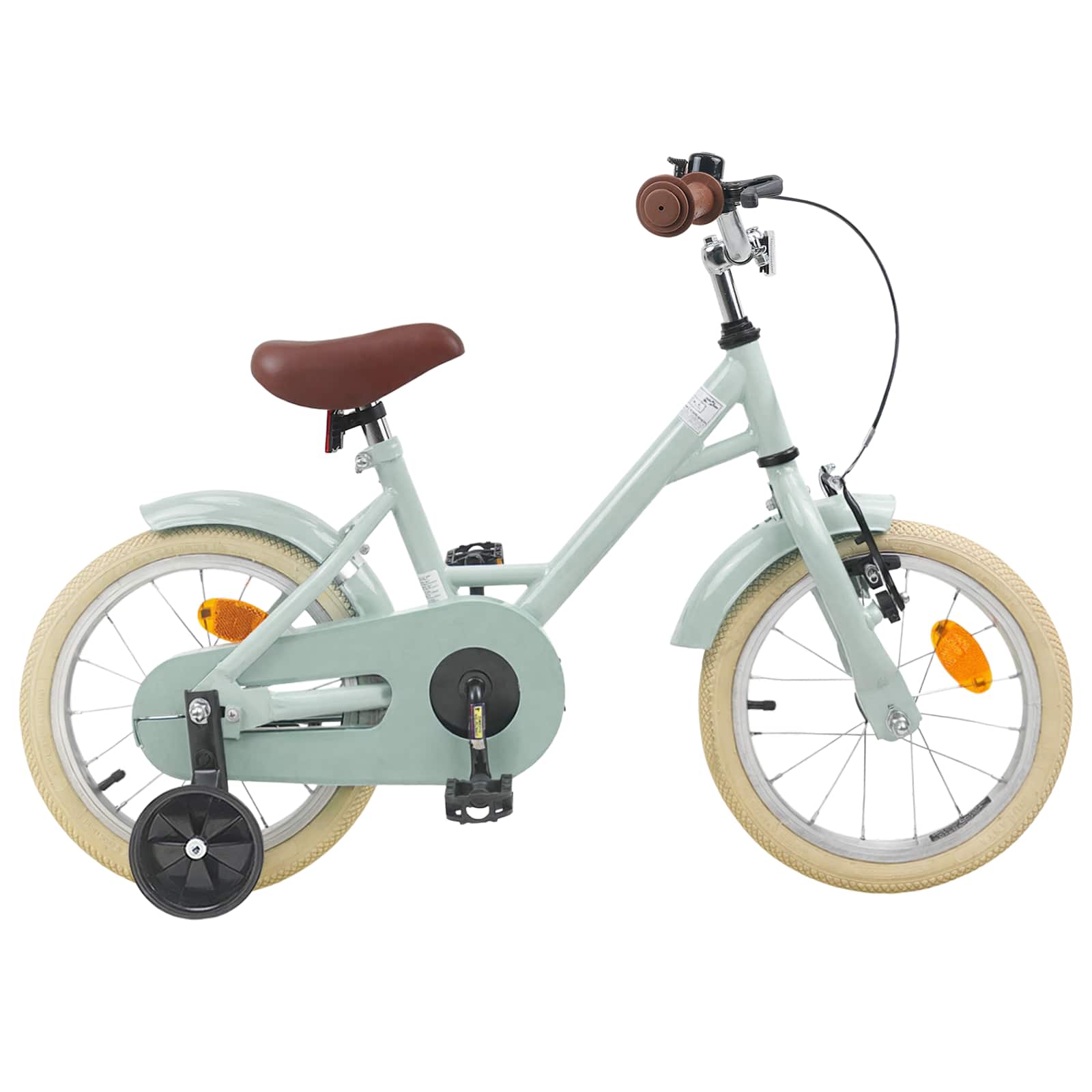 Kinderfahrrad 14 Zoll für 3-5 Jahre alt Hellgrün