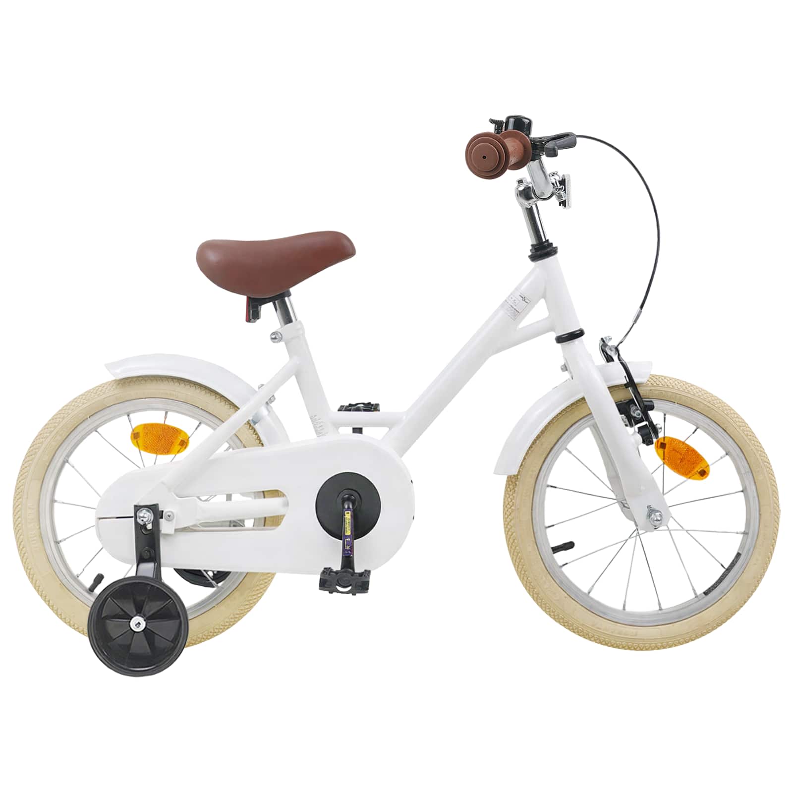 Kinderfahrrad 16 Zoll für 4-6 Jahre alt Weiß
