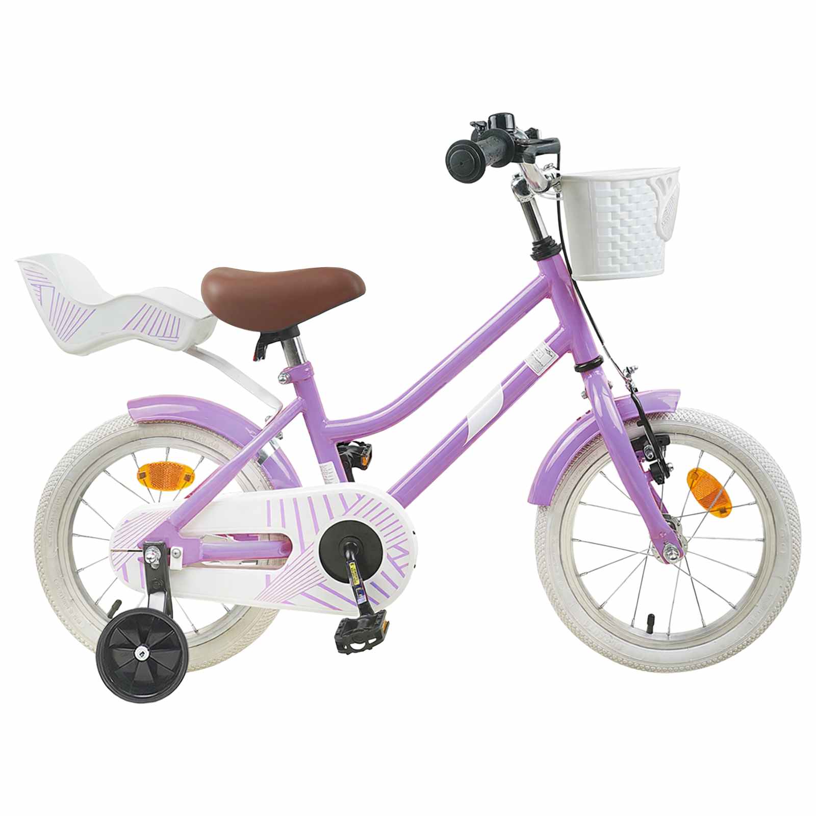 Kinderfahrrad 12 Zoll für 2-4 Jahre alt Lila