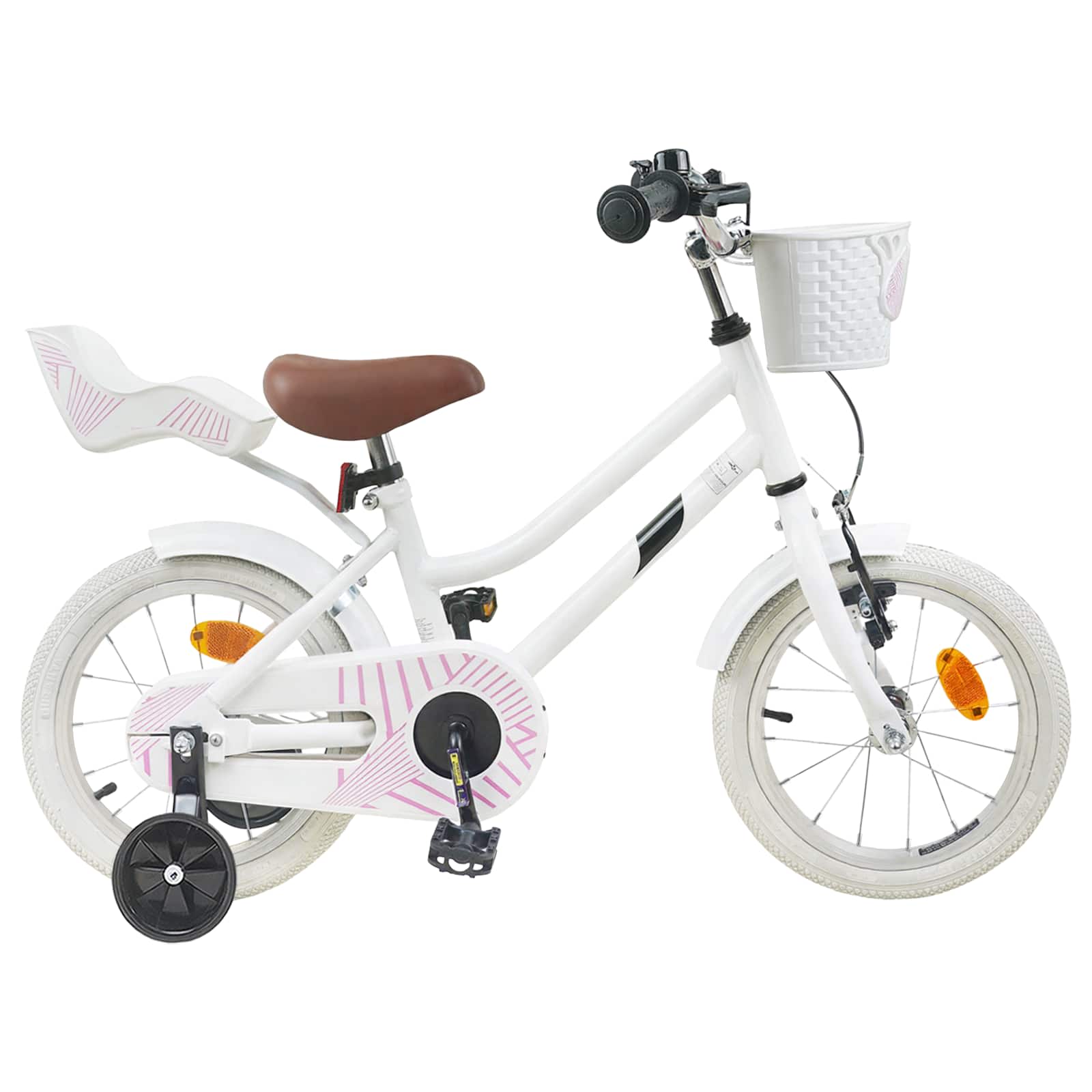 Kinderfahrrad 16 Zoll für 4-6 Jahre alt Weiß