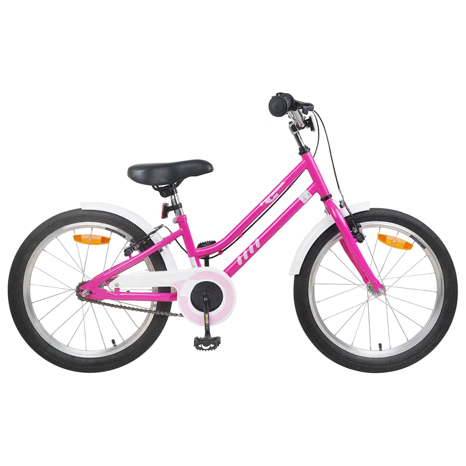 Kinderfahrrad 20 Zoll für 6-11 Jahre alt Pink Weiß