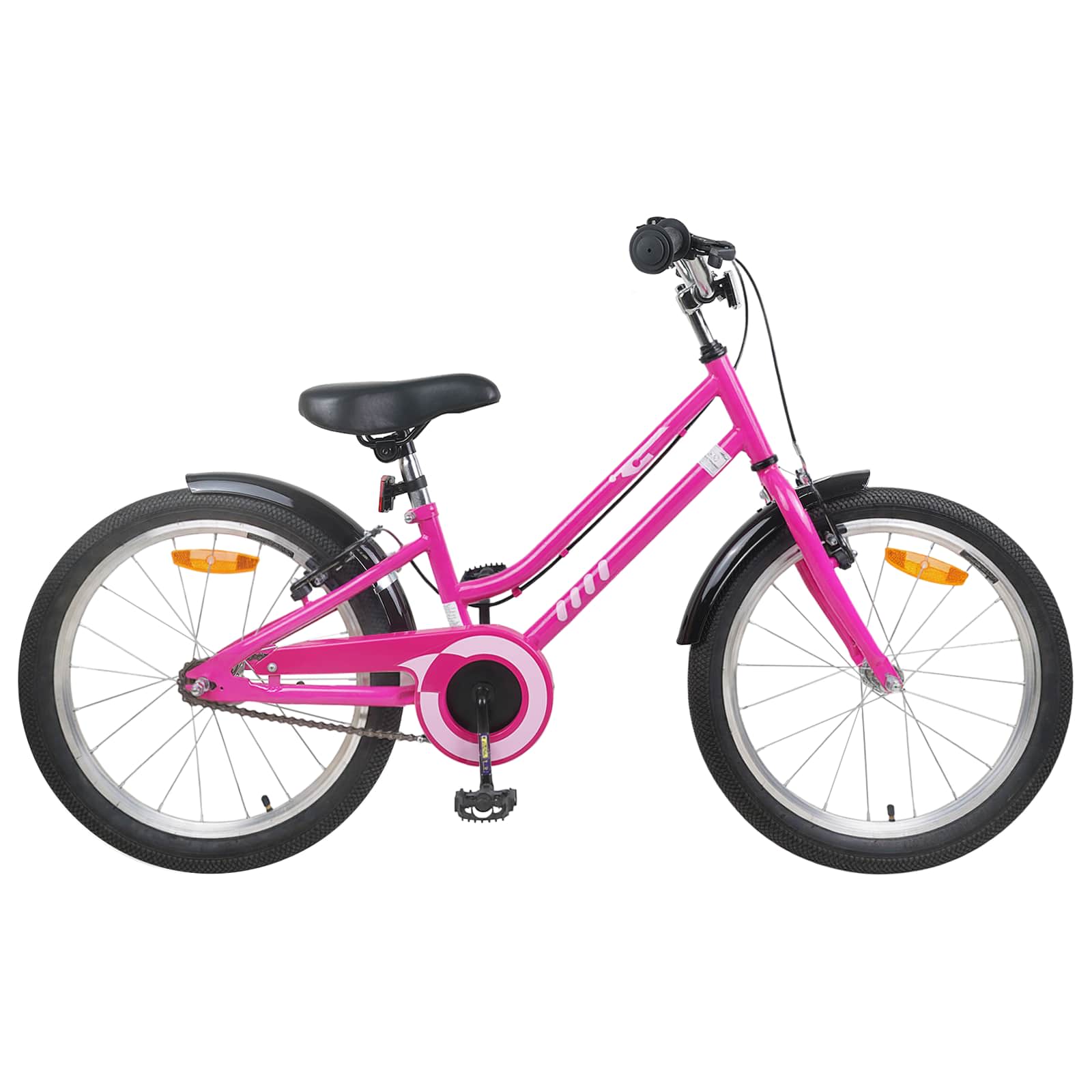 Kinderfahrrad 20 Zoll für 6-11 Jahre alt Pink Schwarz