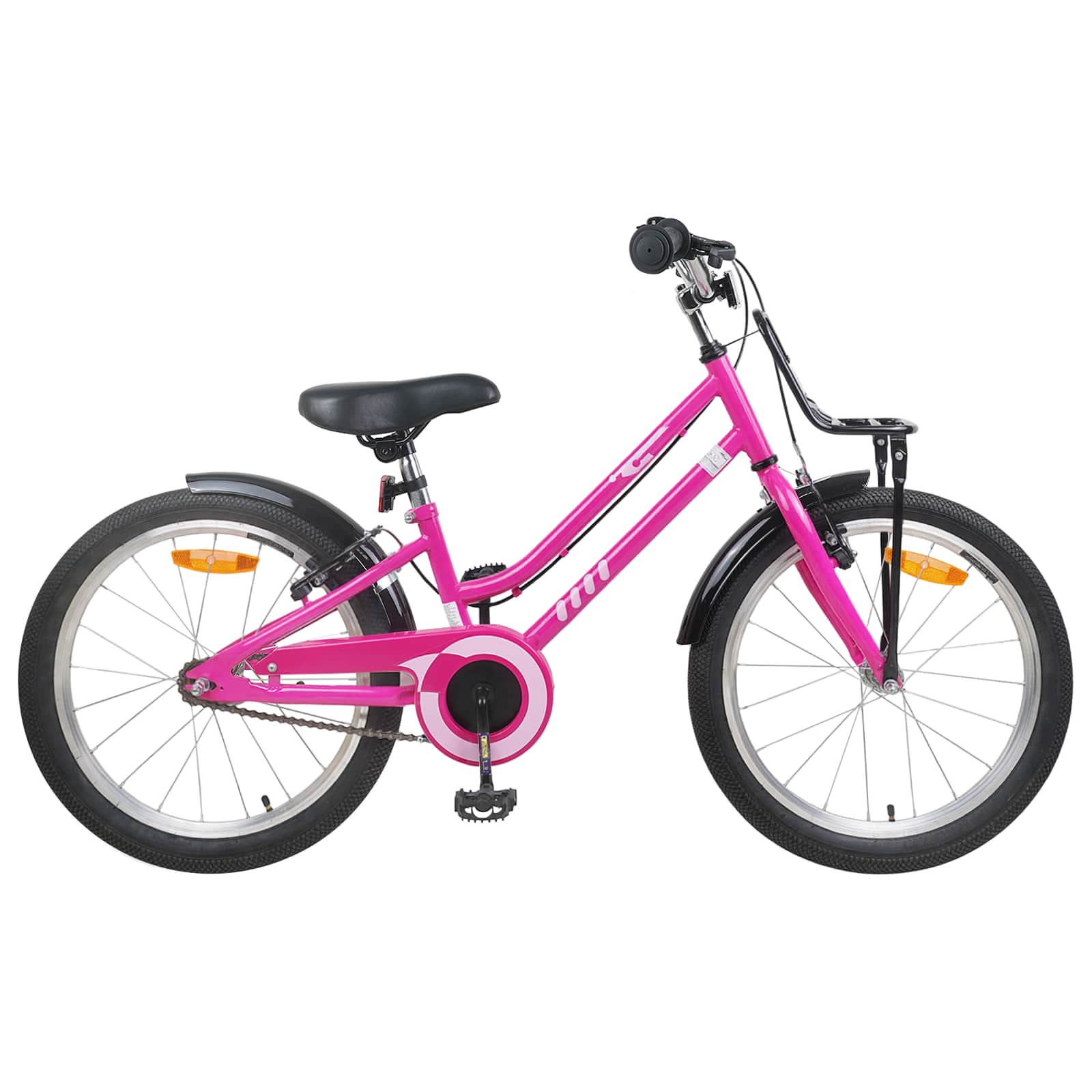 Kinderfahrrad 20 Zoll für 6-11 Jahre alt Pink Schwarz