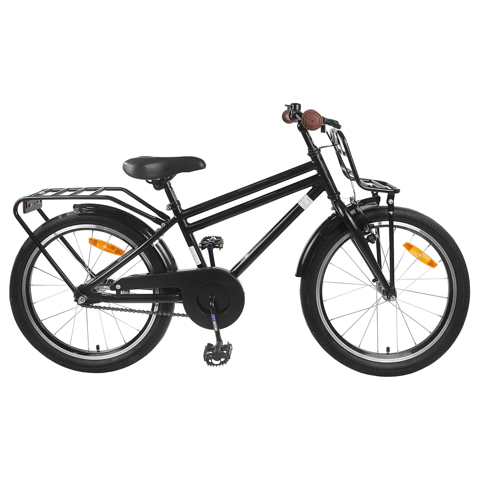 Kinderfahrrad 20 Zoll für 6-11 Jahre alt Schwarz