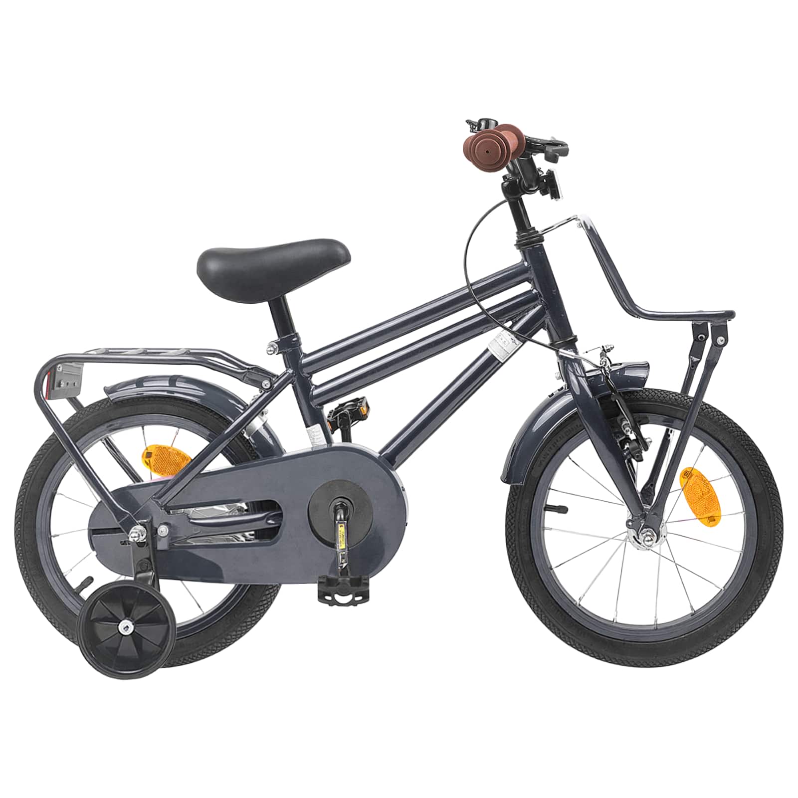 Kinderfahrrad 16 Zoll für 4-6 Jahre alt Dunkelgrau