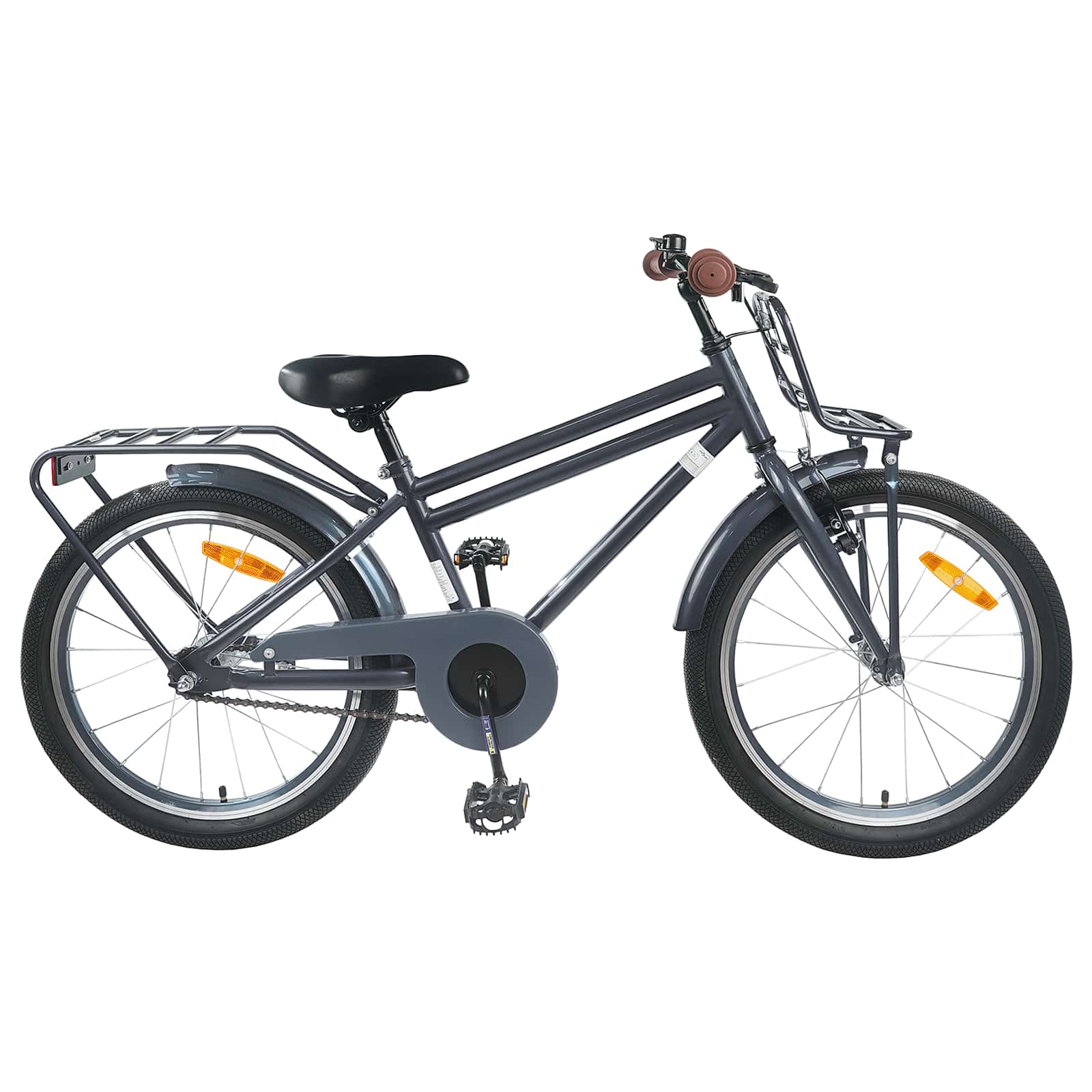 Kinderfahrrad 22 Zoll für 7-12 Jahre alt Dunkelgrau