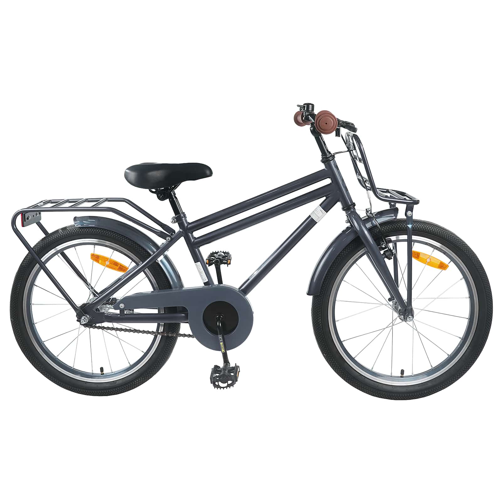 Kinderfahrrad 18 Zoll für 5-7 Jahre alt Dunkelgrau