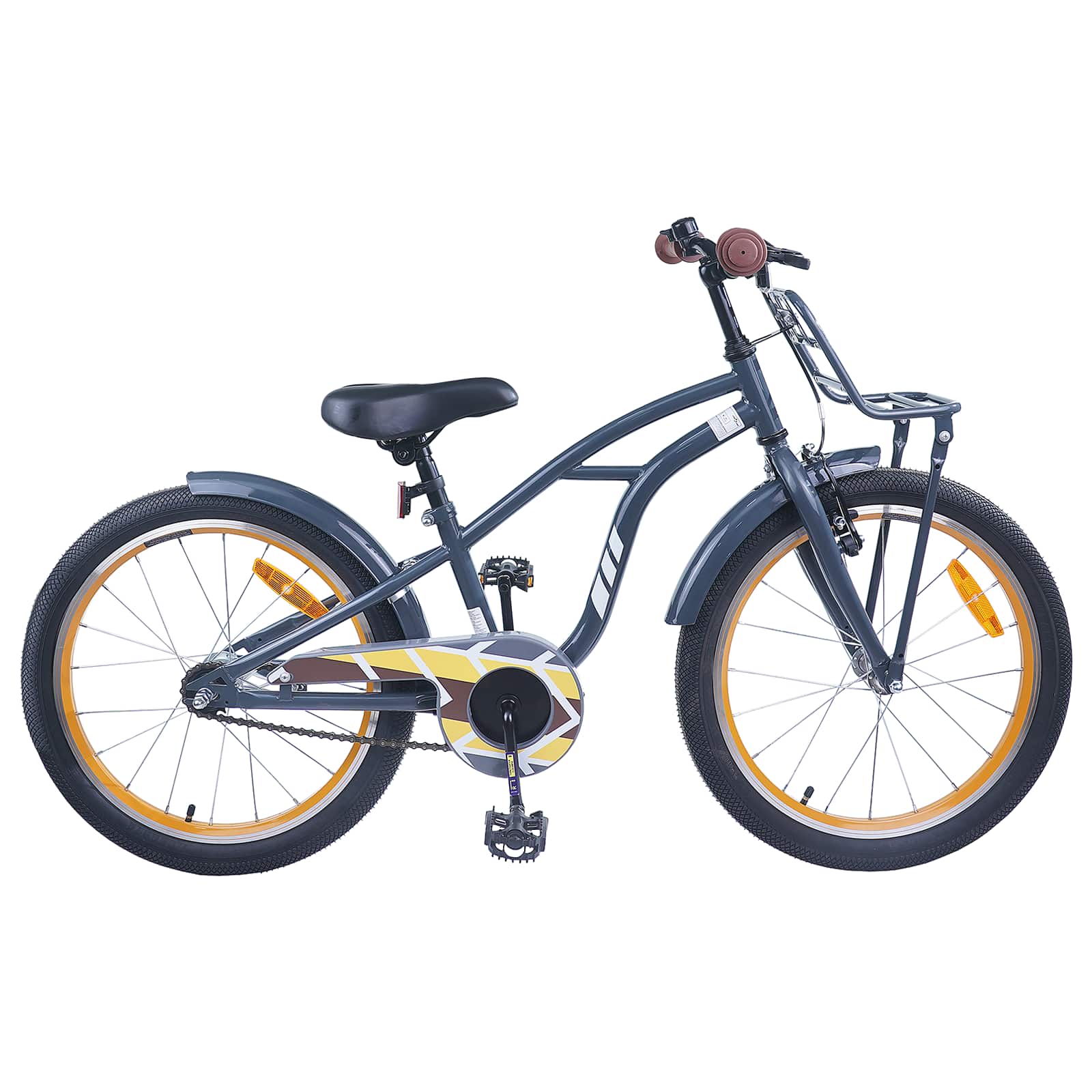 Kinderfahrrad 20 Zoll für 6-11 Jahre alt Dunkelgrau