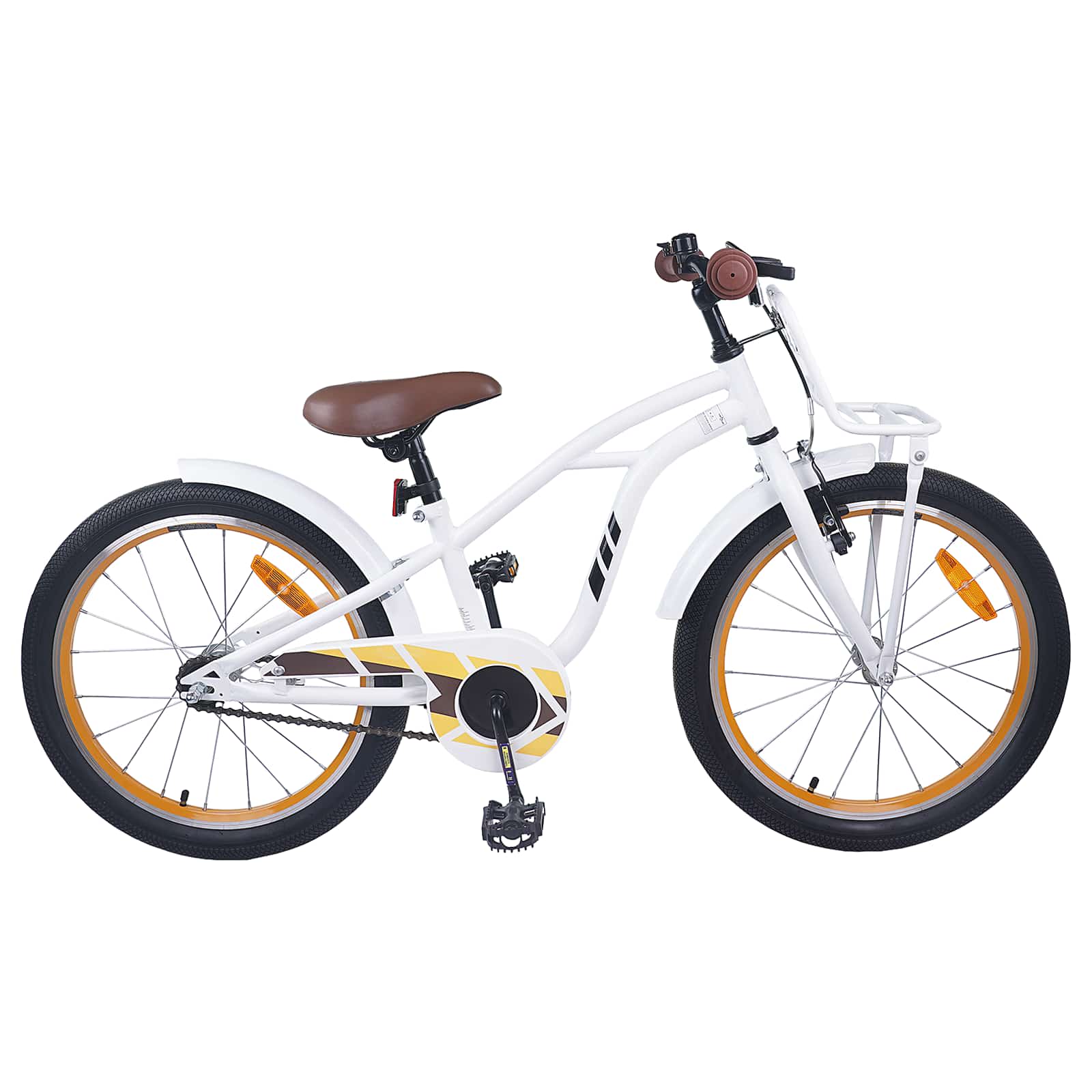 Kinderfahrrad 20 Zoll für 6-11 Jahre alt Weiß