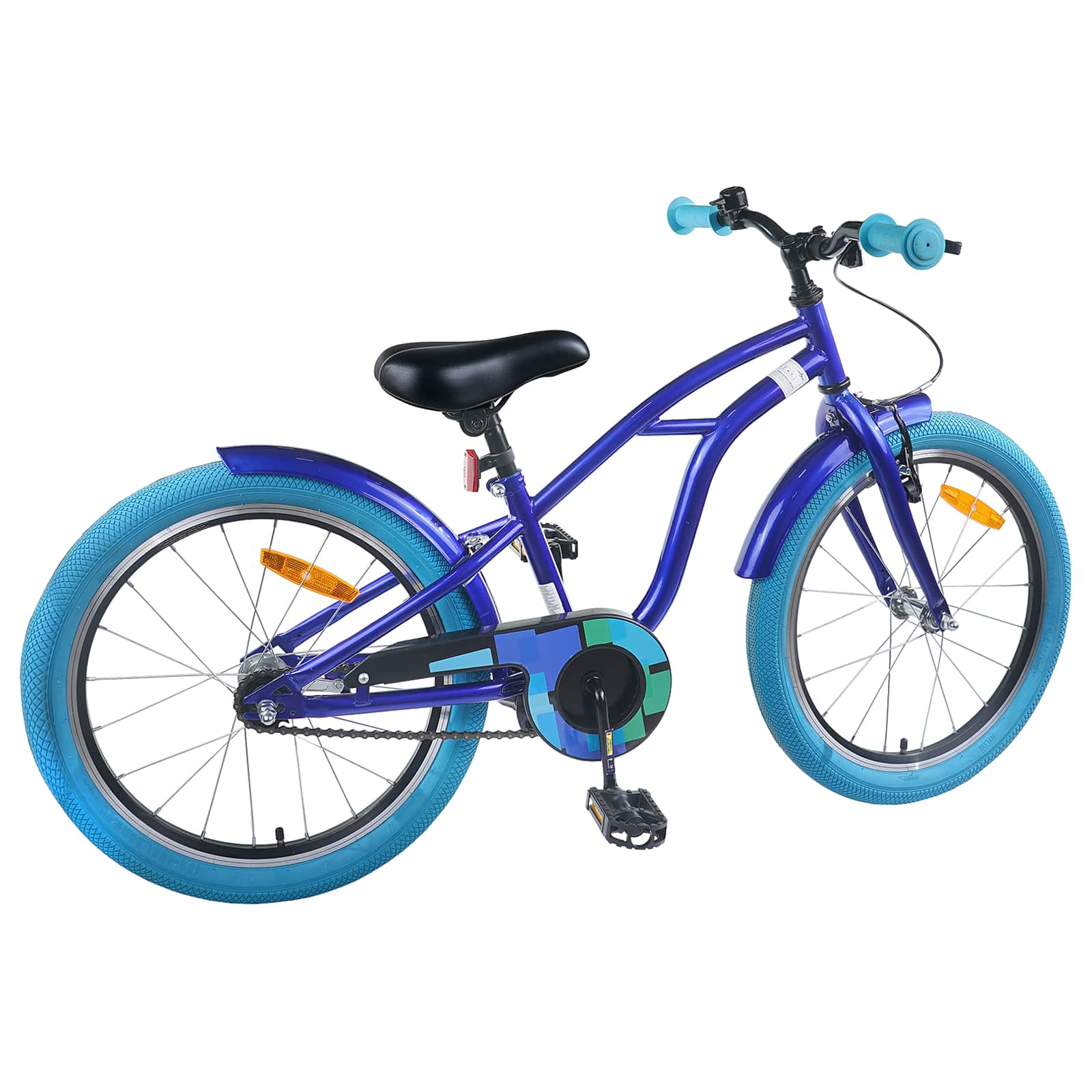 Kinderfahrrad 22 Zoll für 7-12 Jahre alt Dunkelblau