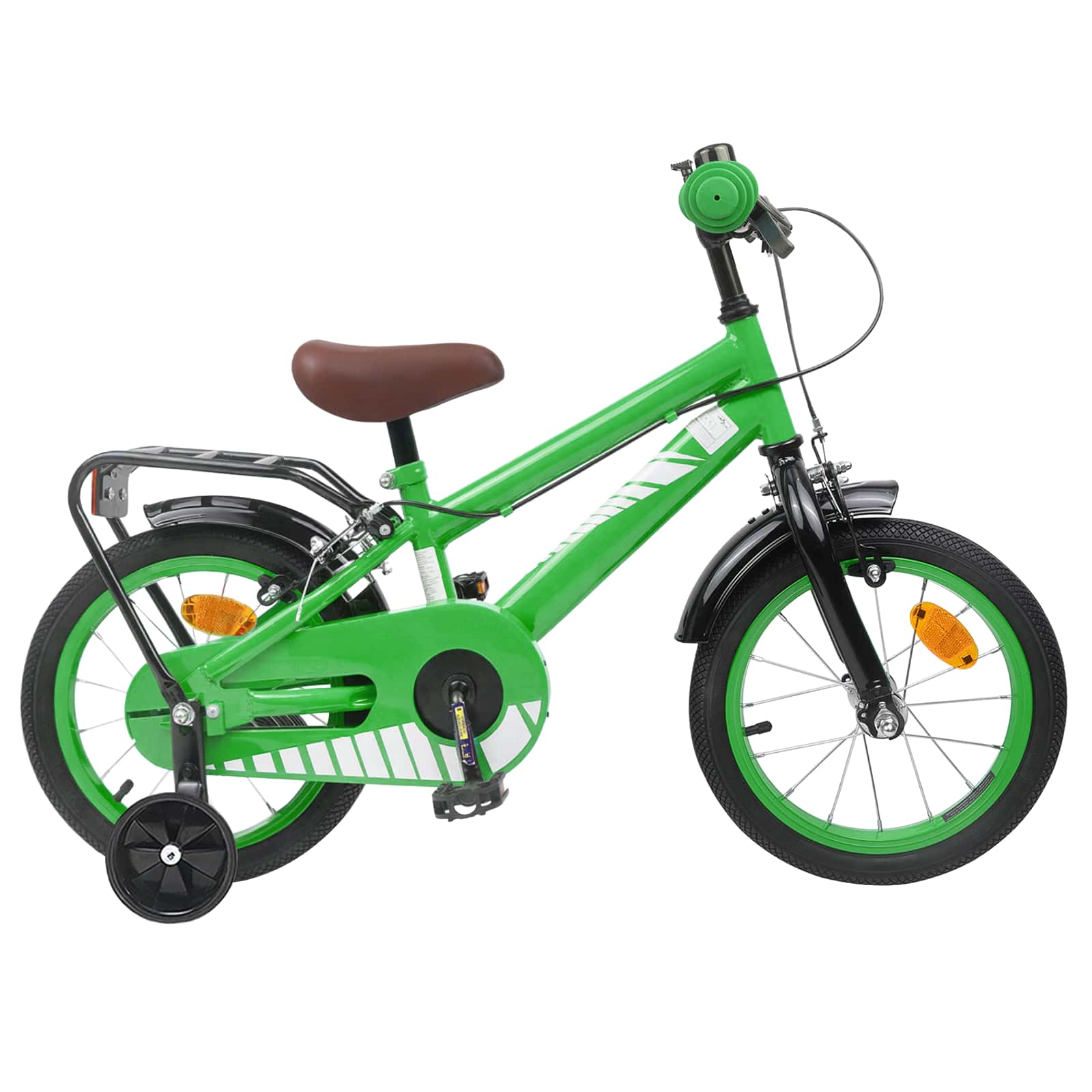 Kinderfahrrad 14 Zoll für 3-5 Jahre alt Grün