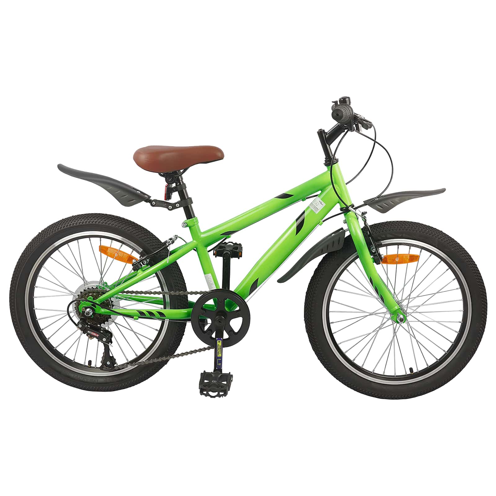Kinderfahrrad 24 Zoll 6-Geschwindigkeit für 8-12 Jahre alt Grün