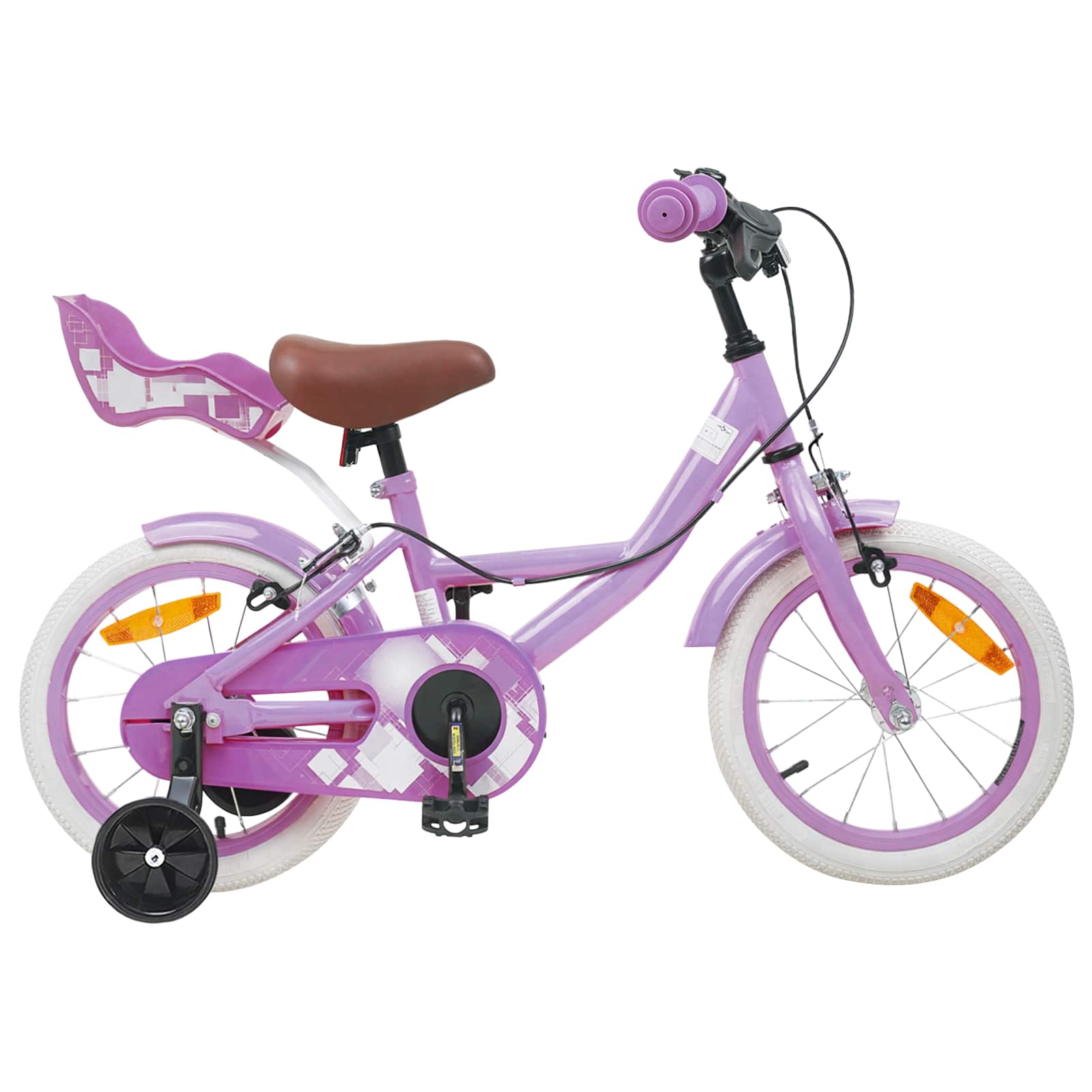 Kinderfahrrad 16 Zoll für 4-6 Jahre alt Lila