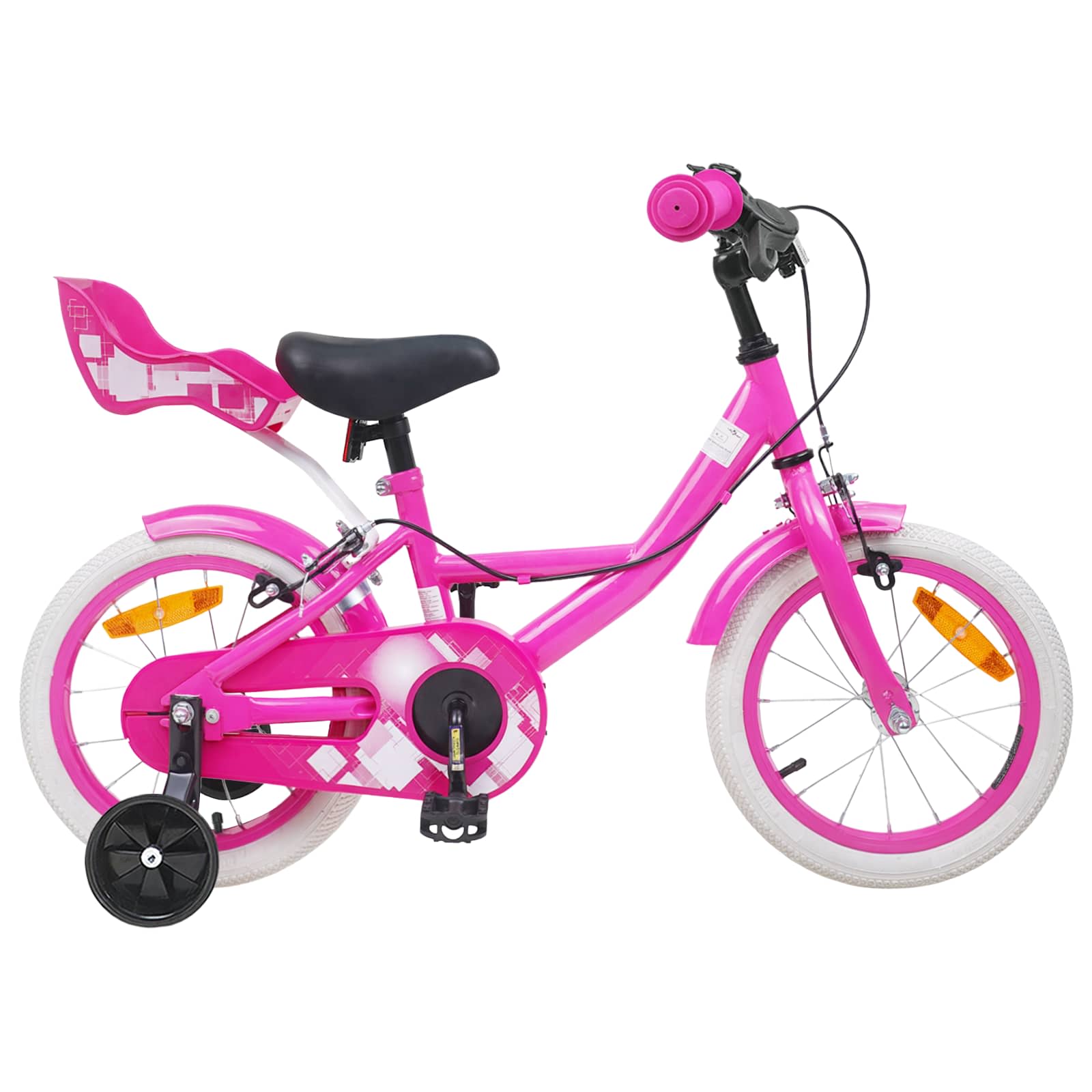 Kinderfahrrad 12 Zoll für 2-4 Jahre alt Rosa