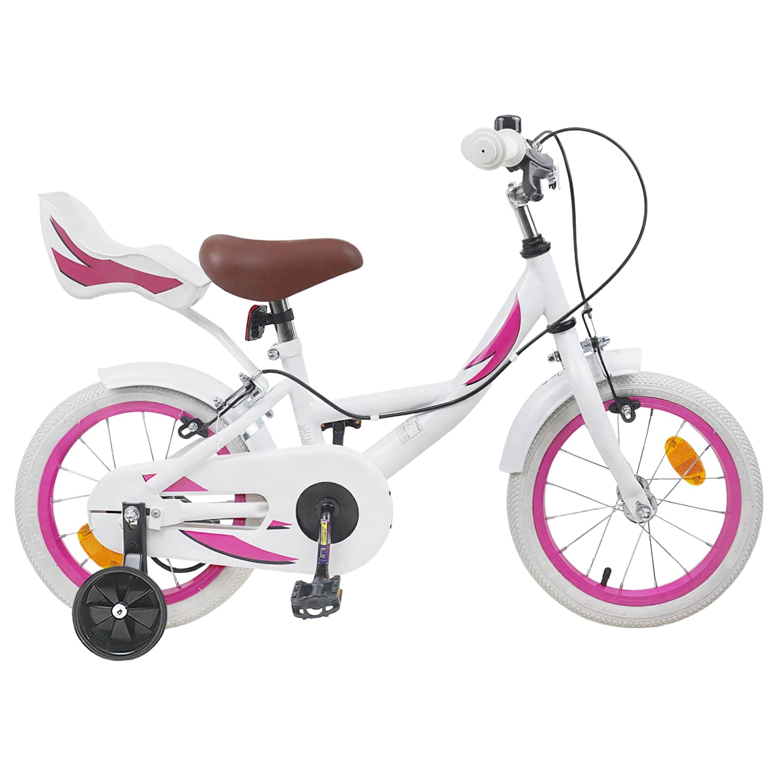 Kinderfahrrad 14 Zoll für 3-5 Jahre alt Weiß