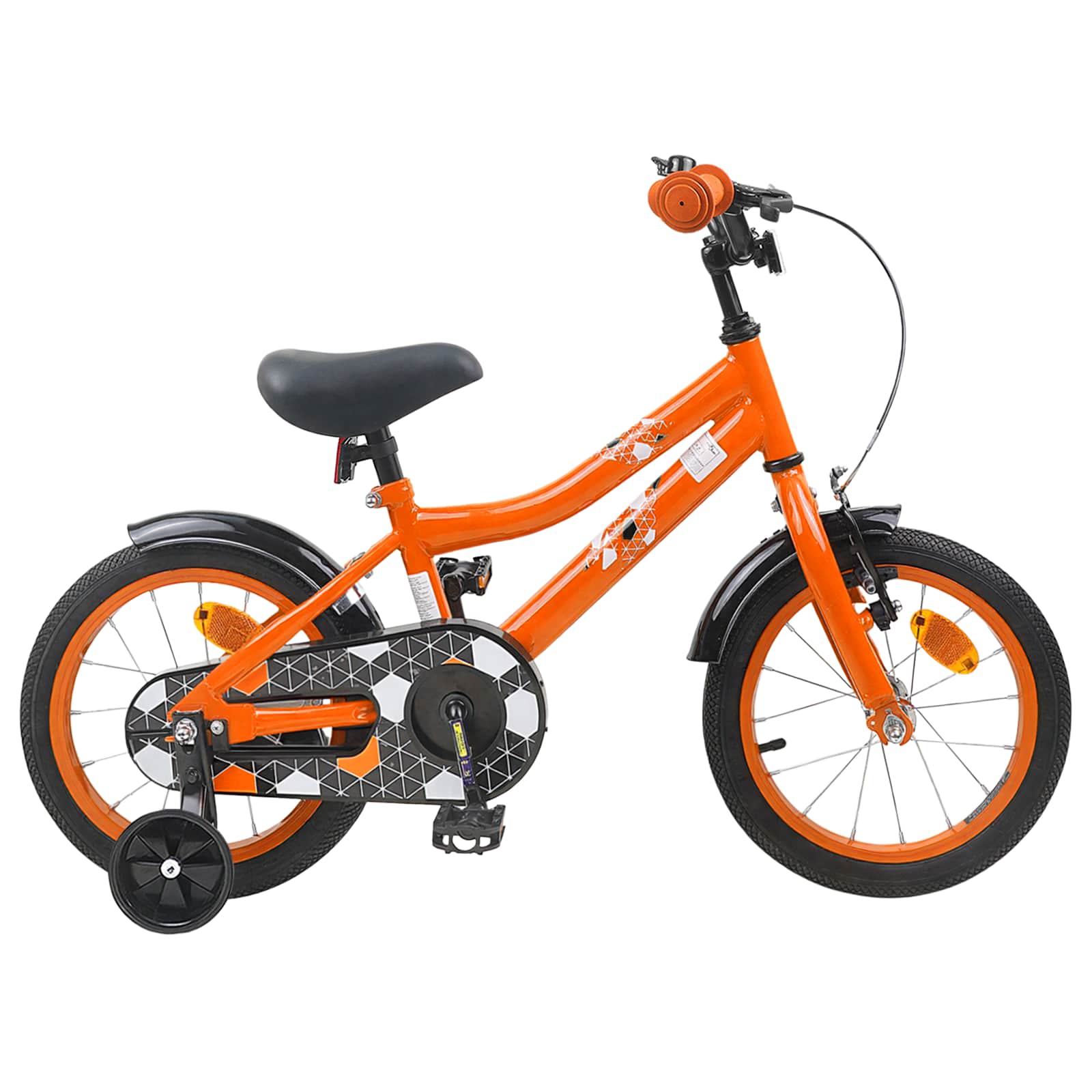 Kinderfahrrad 14 Zoll für 3-5 Jahre alt Orange