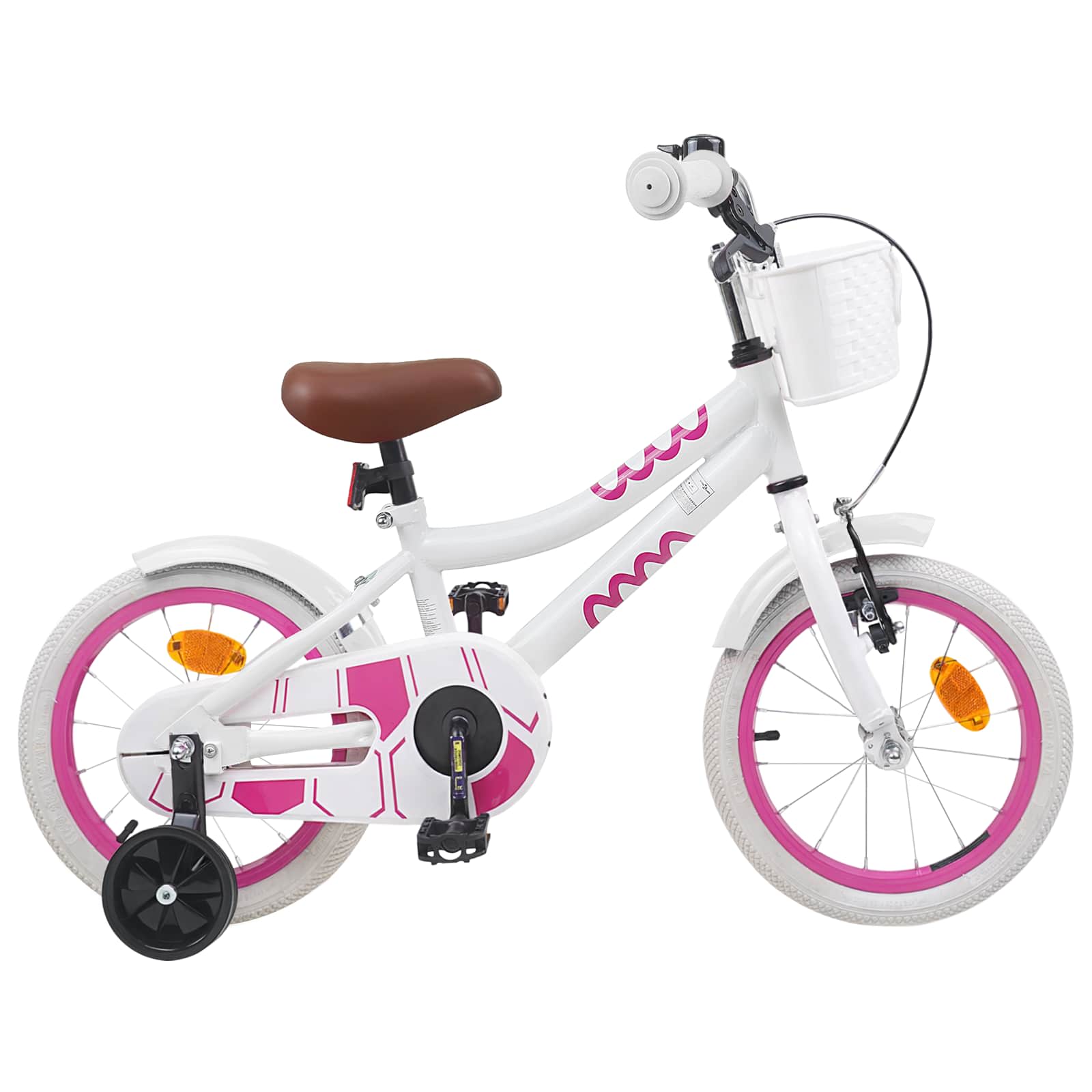 Kinderfahrrad 12 Zoll für 2-4 Jahre alt Weiß