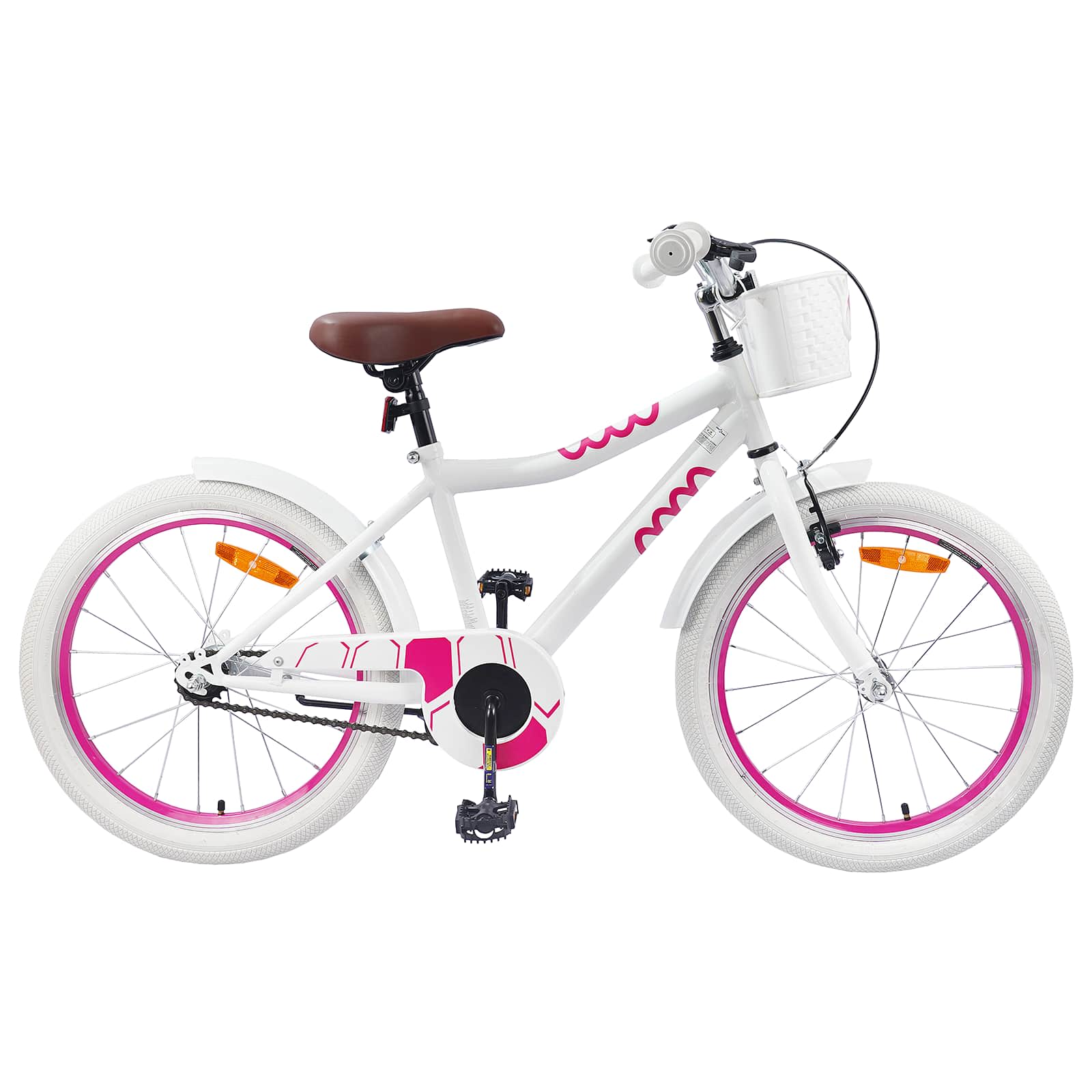 Kinderfahrrad 18 Zoll für 5-7 Jahre alt Weiß