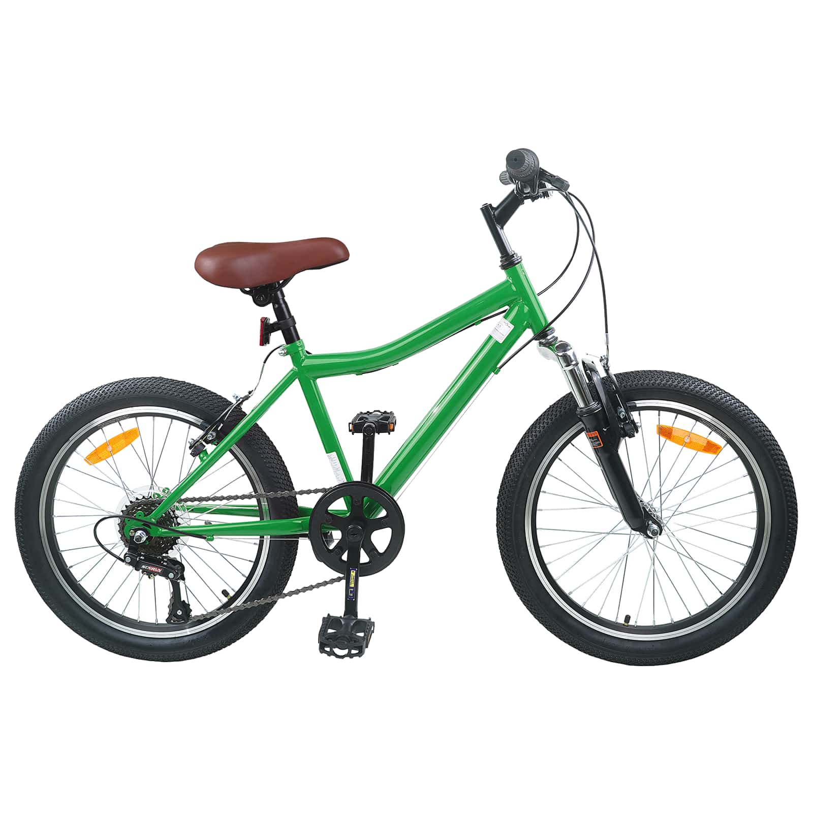Kinderfahrrad 20 Zoll 6-Geschwindigkeit für 6-11 Jahre alt Grün