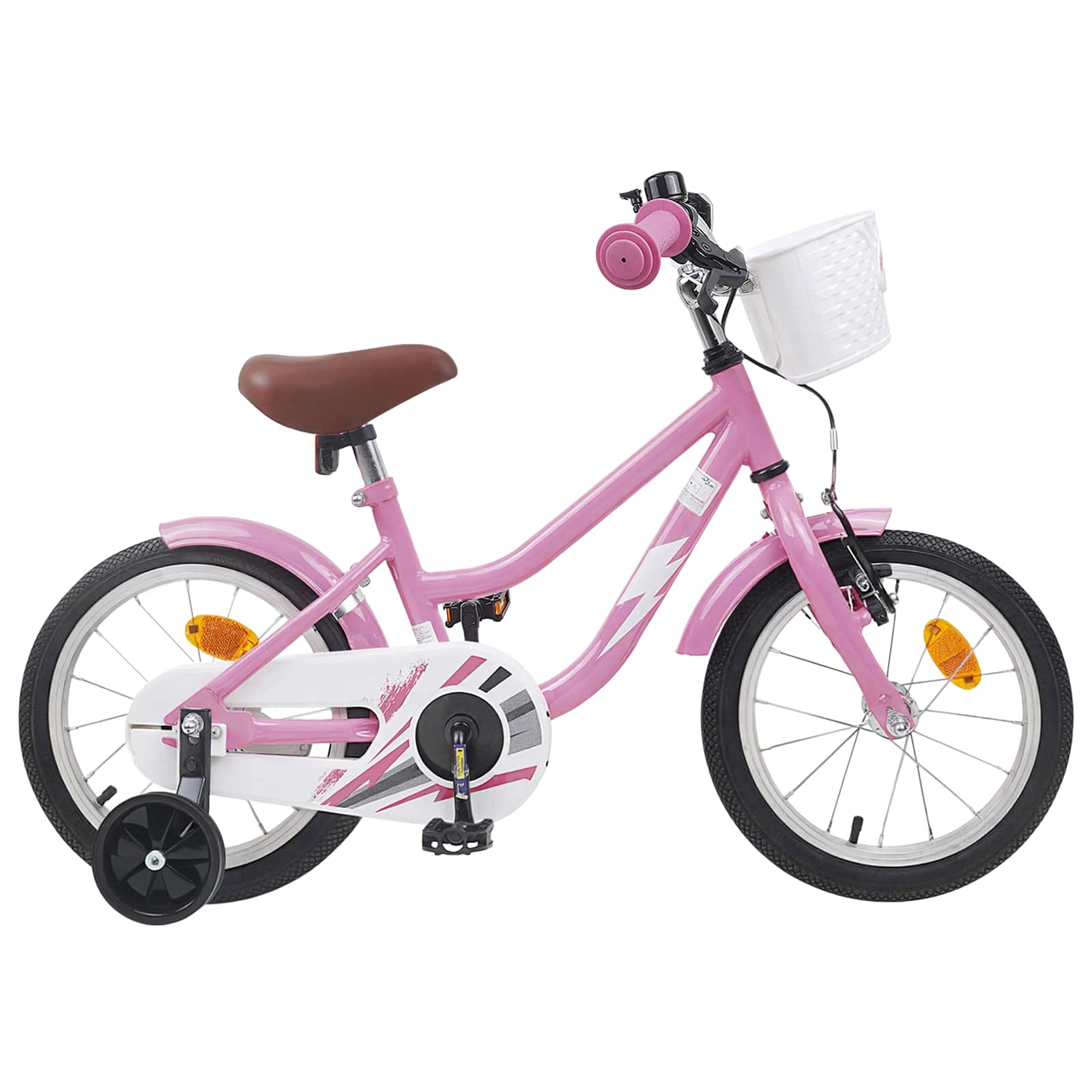 Kinderfahrrad 16 Zoll für 4-6 Jahre alt Hellrosa