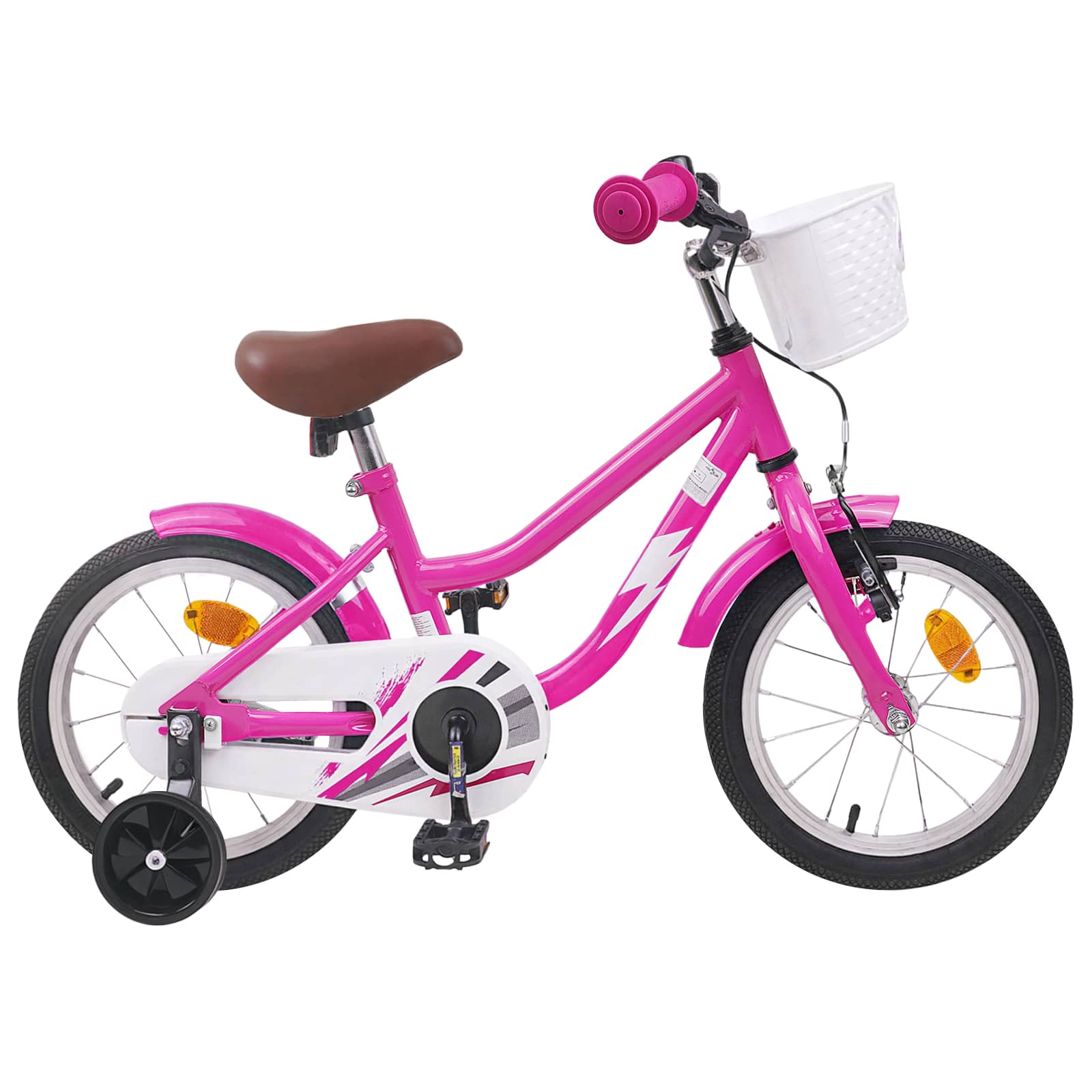 Kinderfahrrad 12 Zoll für 2-4 Jahre alt Dunkelrosa