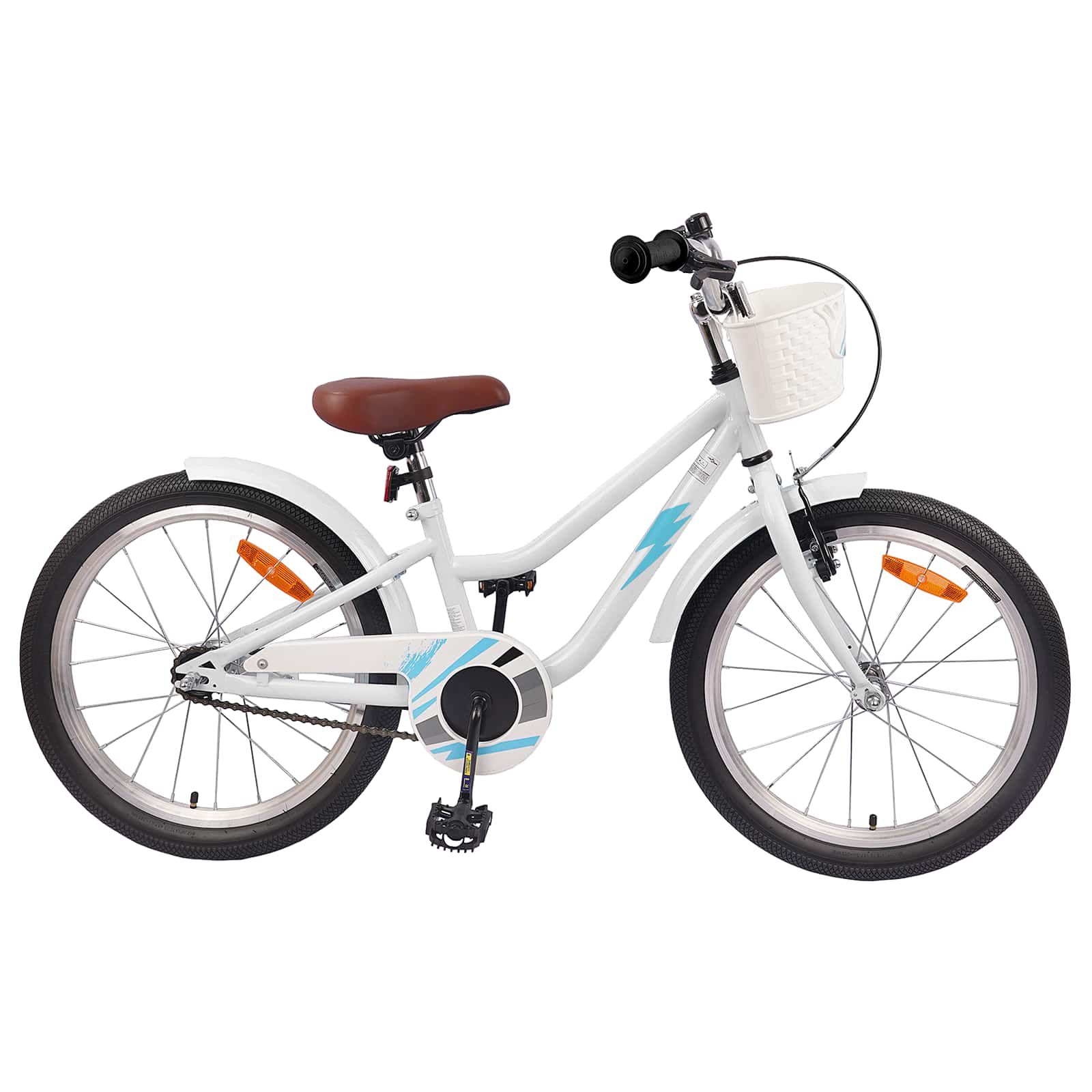 Kinderfahrrad 20 Zoll für 6-11 Jahre alt Weiß