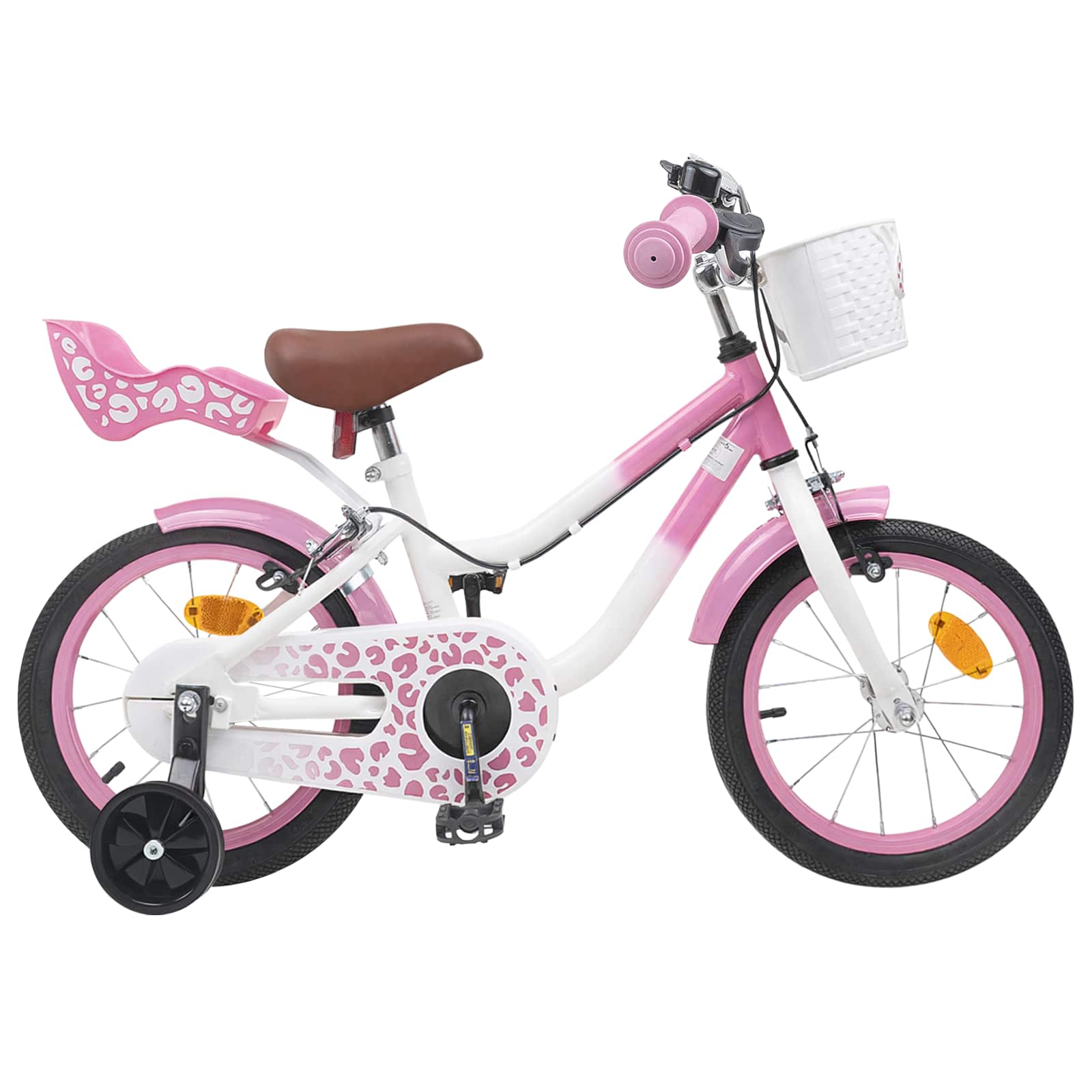 Kinderfahrrad 16 Zoll für 4-6 Jahre alt Hellrosa