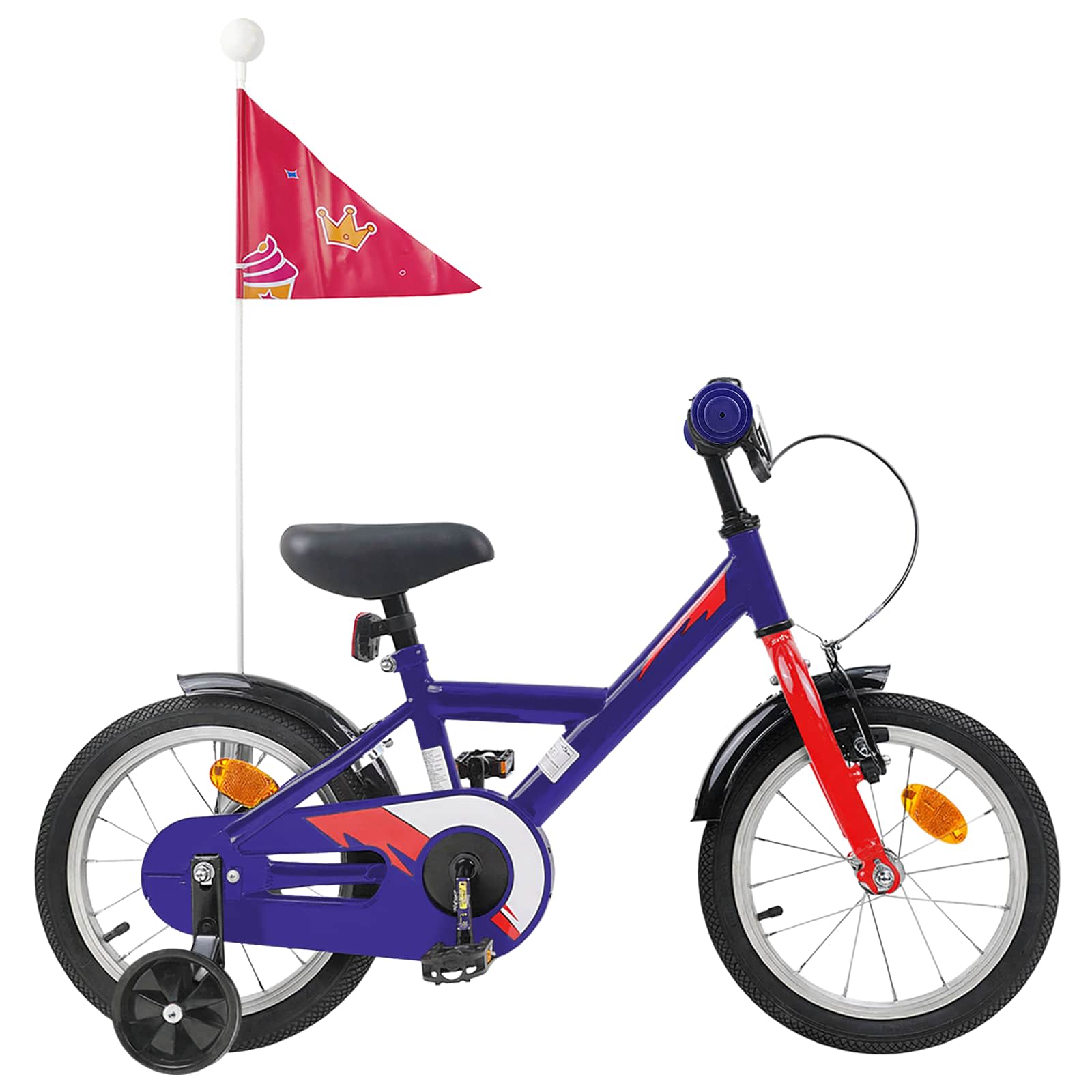 Kinderfahrrad 16 Zoll für 4-6 Jahre alt Dunkelblau