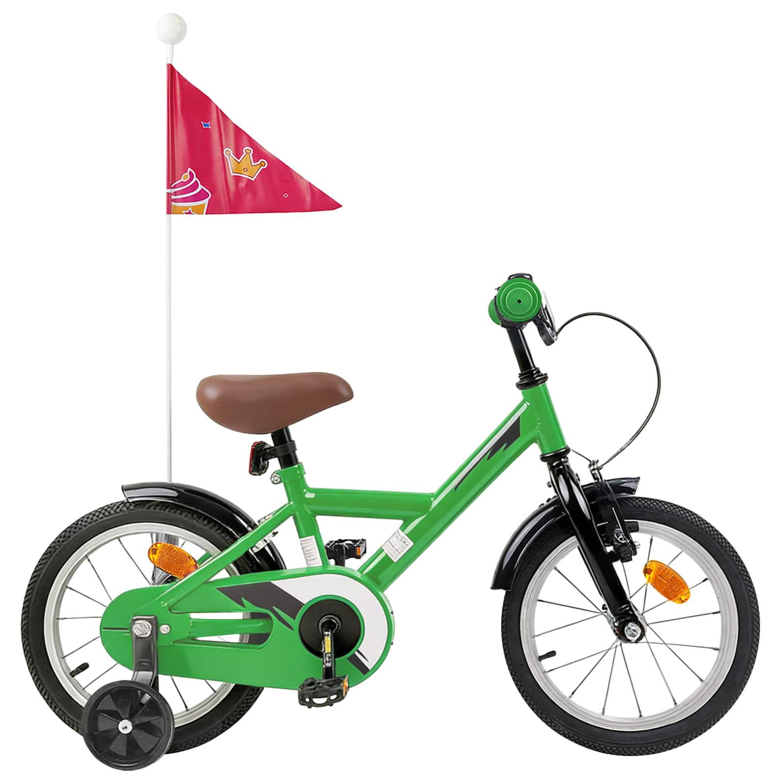 Kinderfahrrad 12 Zoll für 2-4 Jahre alt Grün