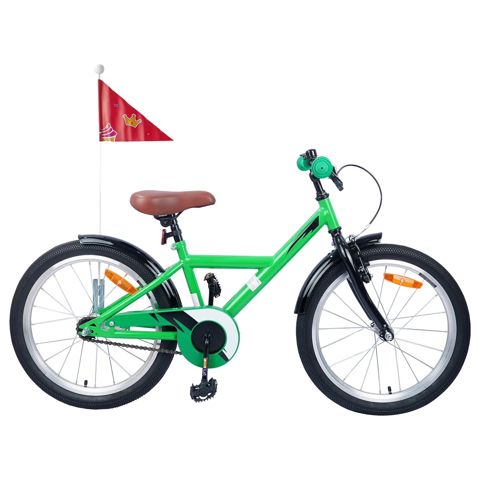 Kinderfahrrad 18 Zoll für 5-7 Jahre alt Grün