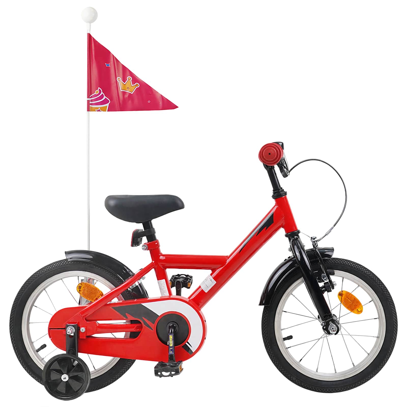 Kinderfahrrad 14 Zoll für 3-5 Jahre alt Rot