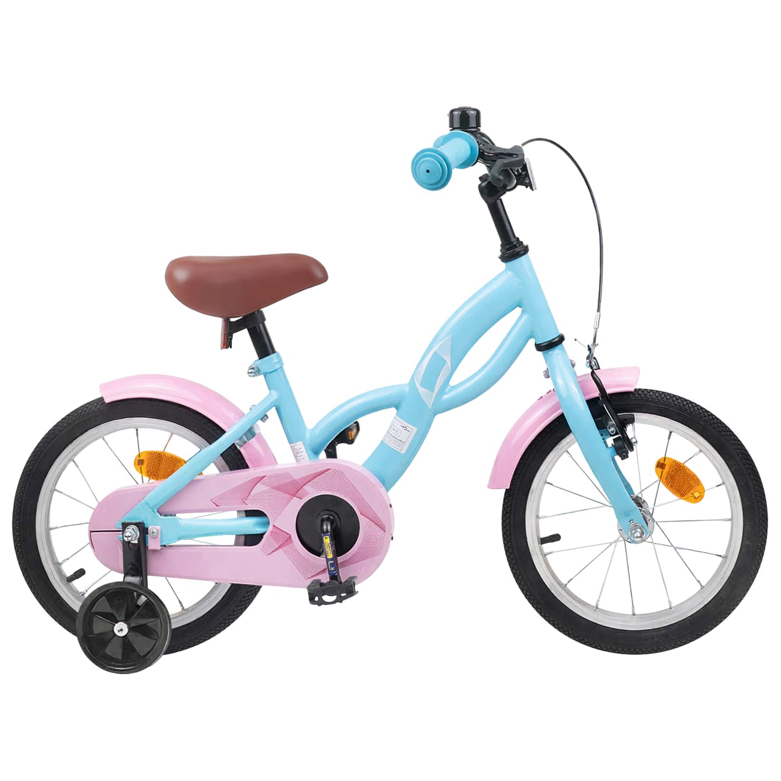 Kinderfahrrad 14 Zoll für 3-5 Jahre alt Himmelblau