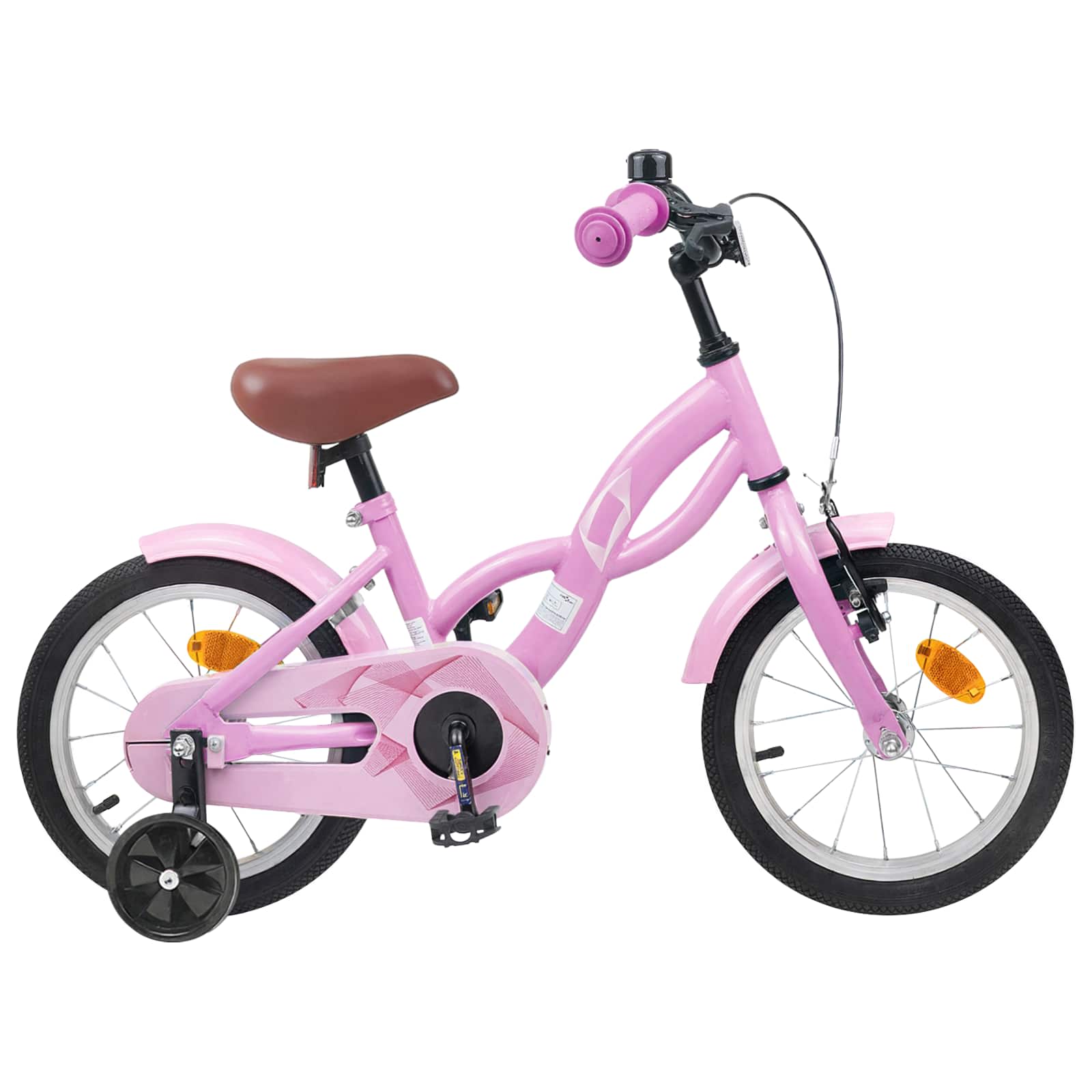Kinderfahrrad 12 Zoll für 2-4 Jahre alt Hellrosa