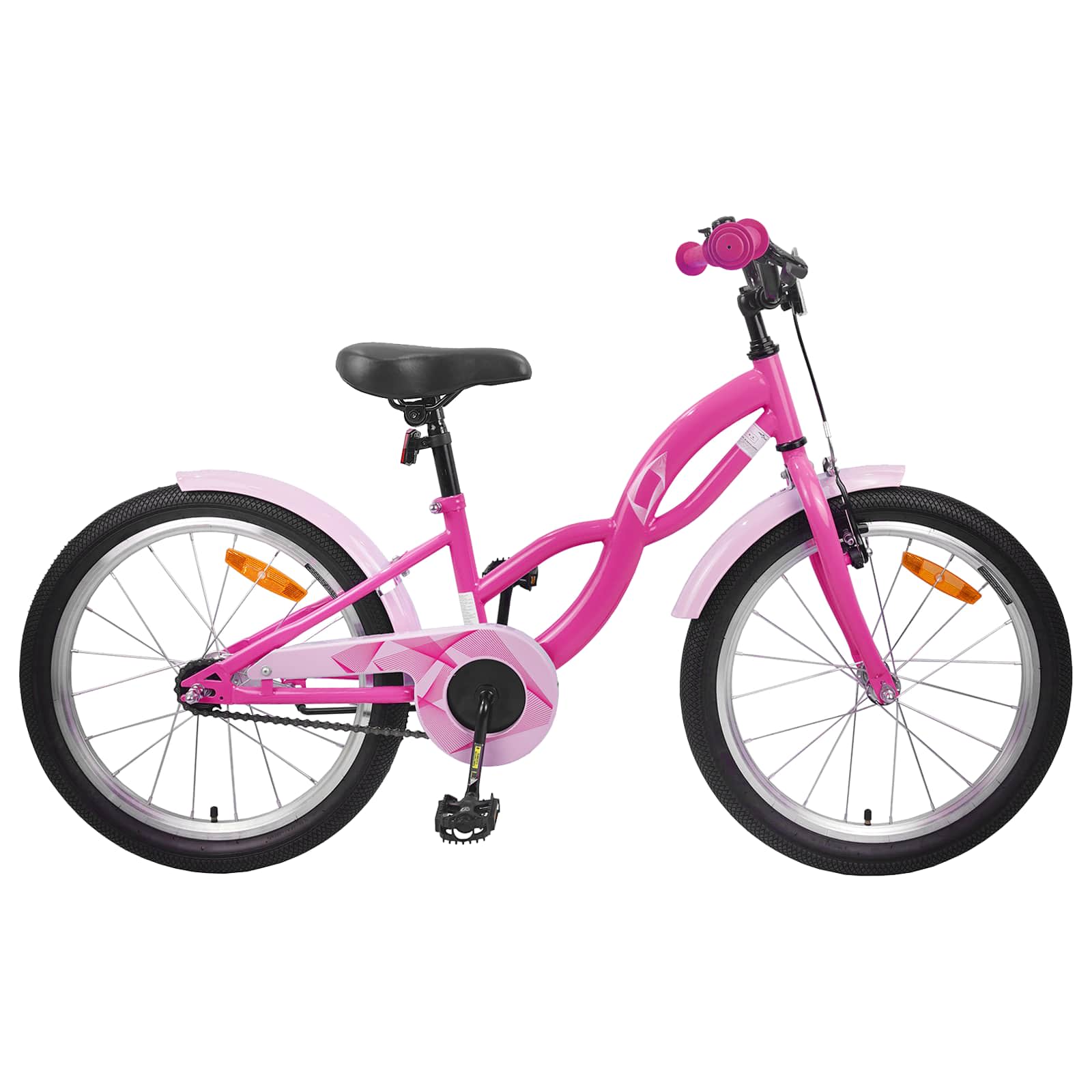 Kinderfahrrad 20 Zoll für 6-11 Jahre alt Dunkelrosa