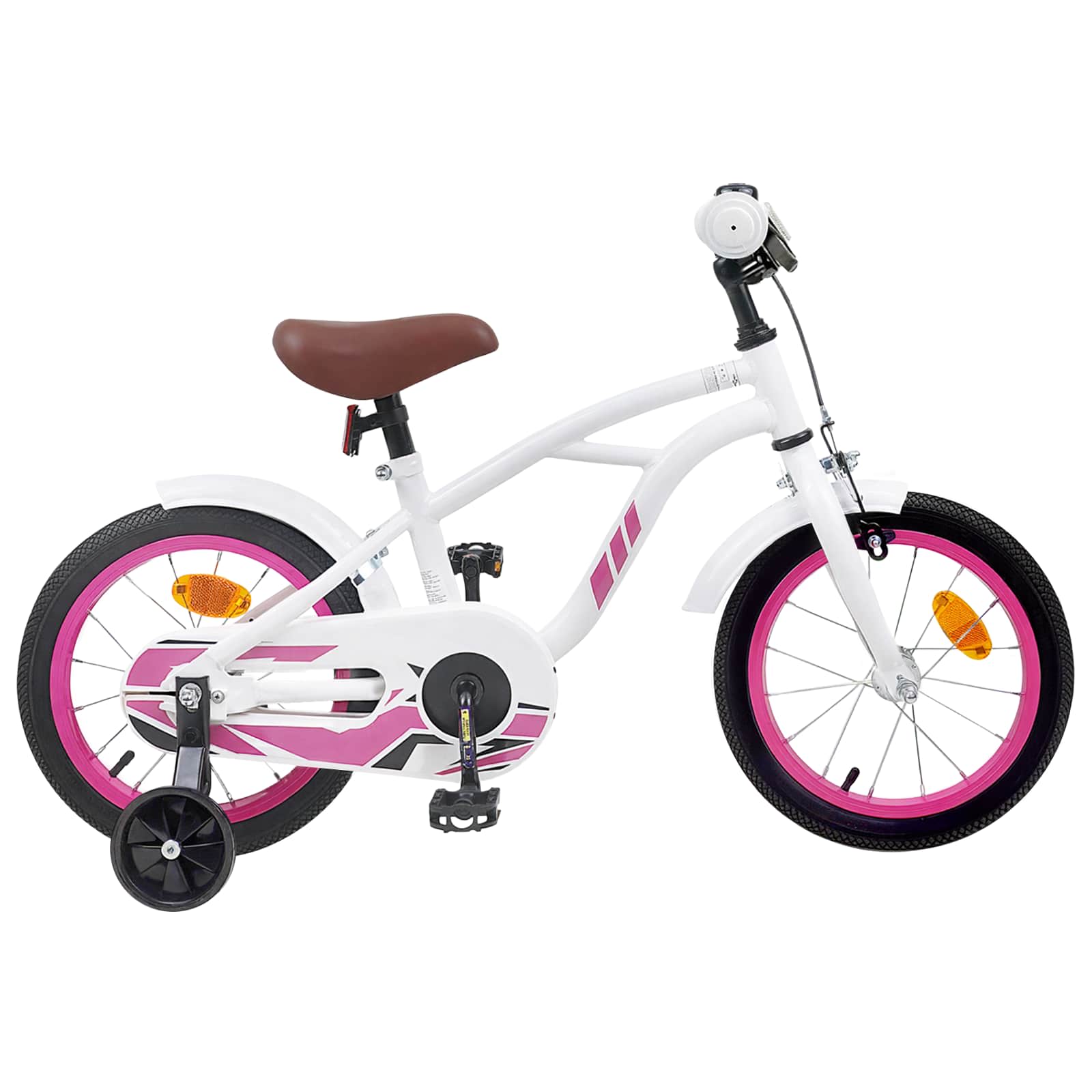 Kinderfahrrad 14 Zoll für 3-5 Jahre alt Weiß