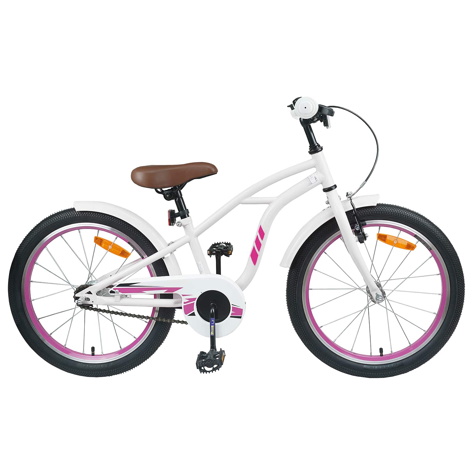 Kinderfahrrad 20 Zoll für 6-11 Jahre alt Weiß