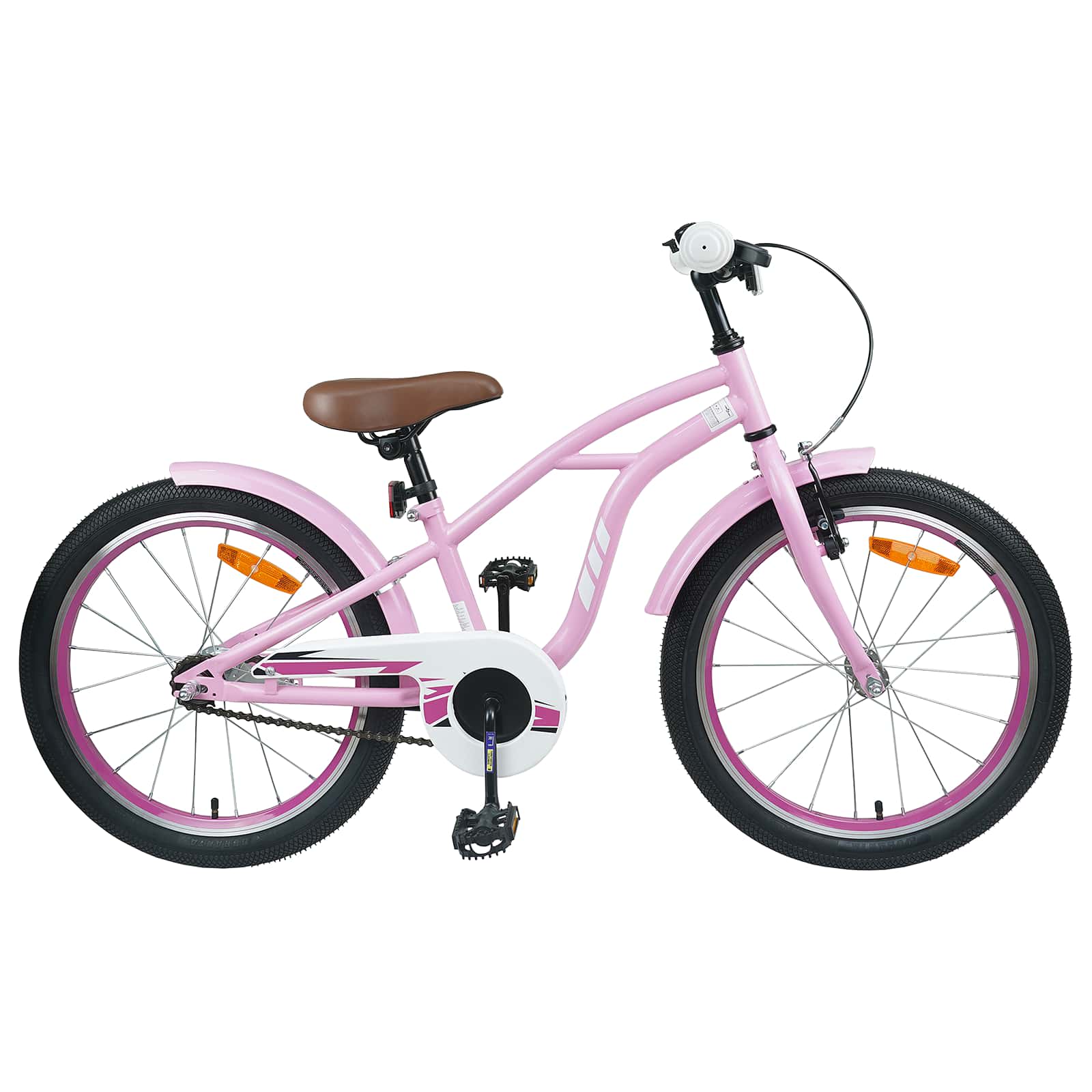 Kinderfahrrad 18 Zoll für 5-7 Jahre alt Hellrosa