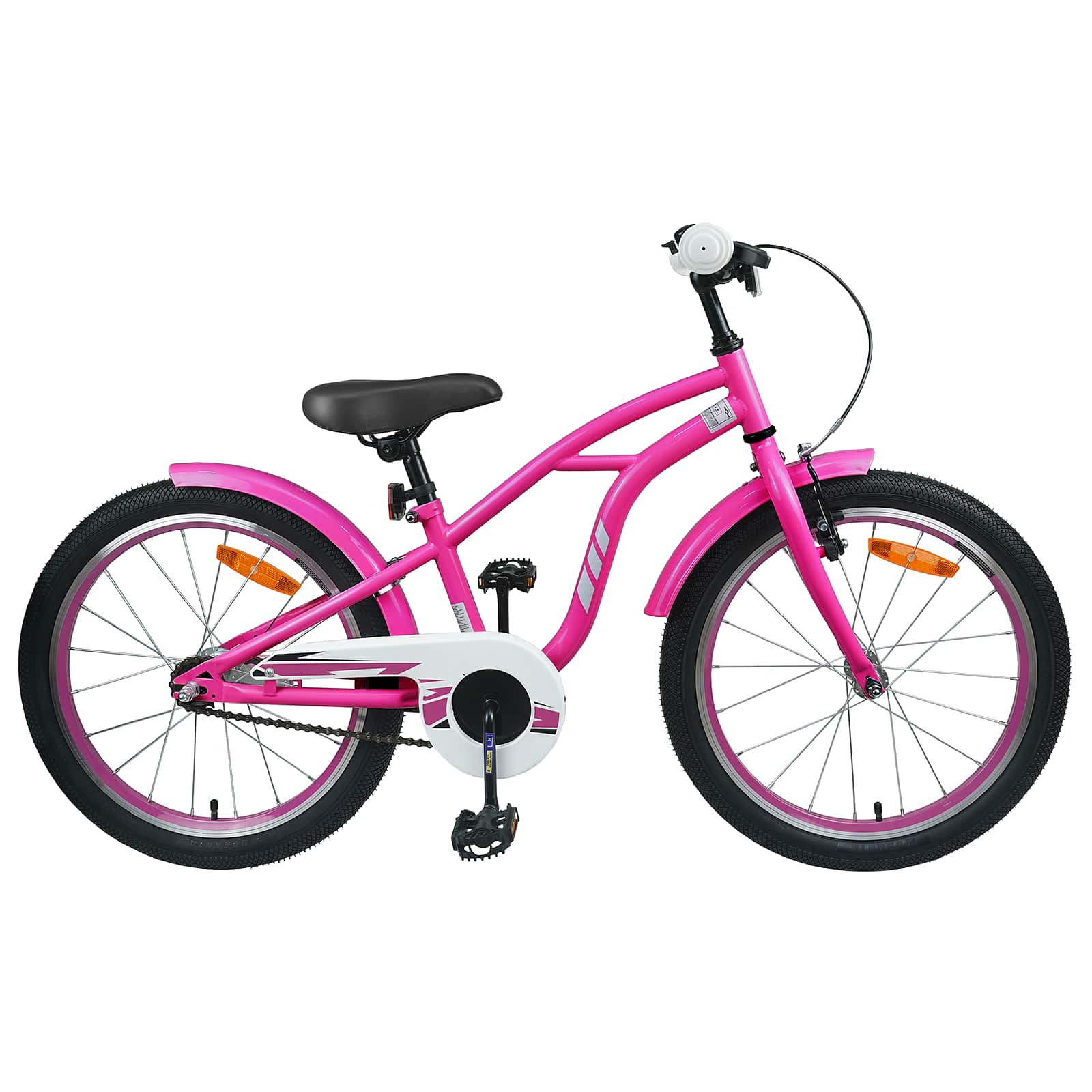 Kinderfahrrad 22 Zoll für 7-12 Jahre alt Dunkelrosa