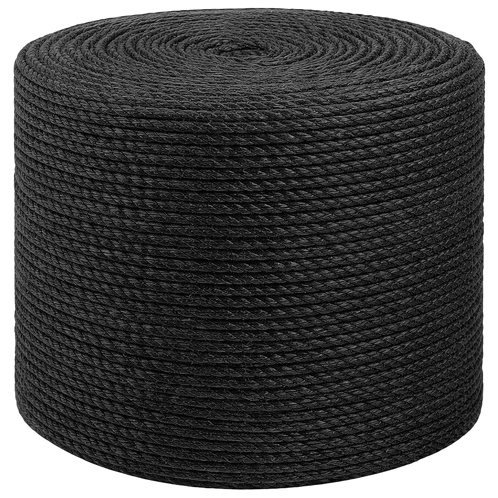 Juteschnur 4 mm Schwarz 100% Tossa Jute