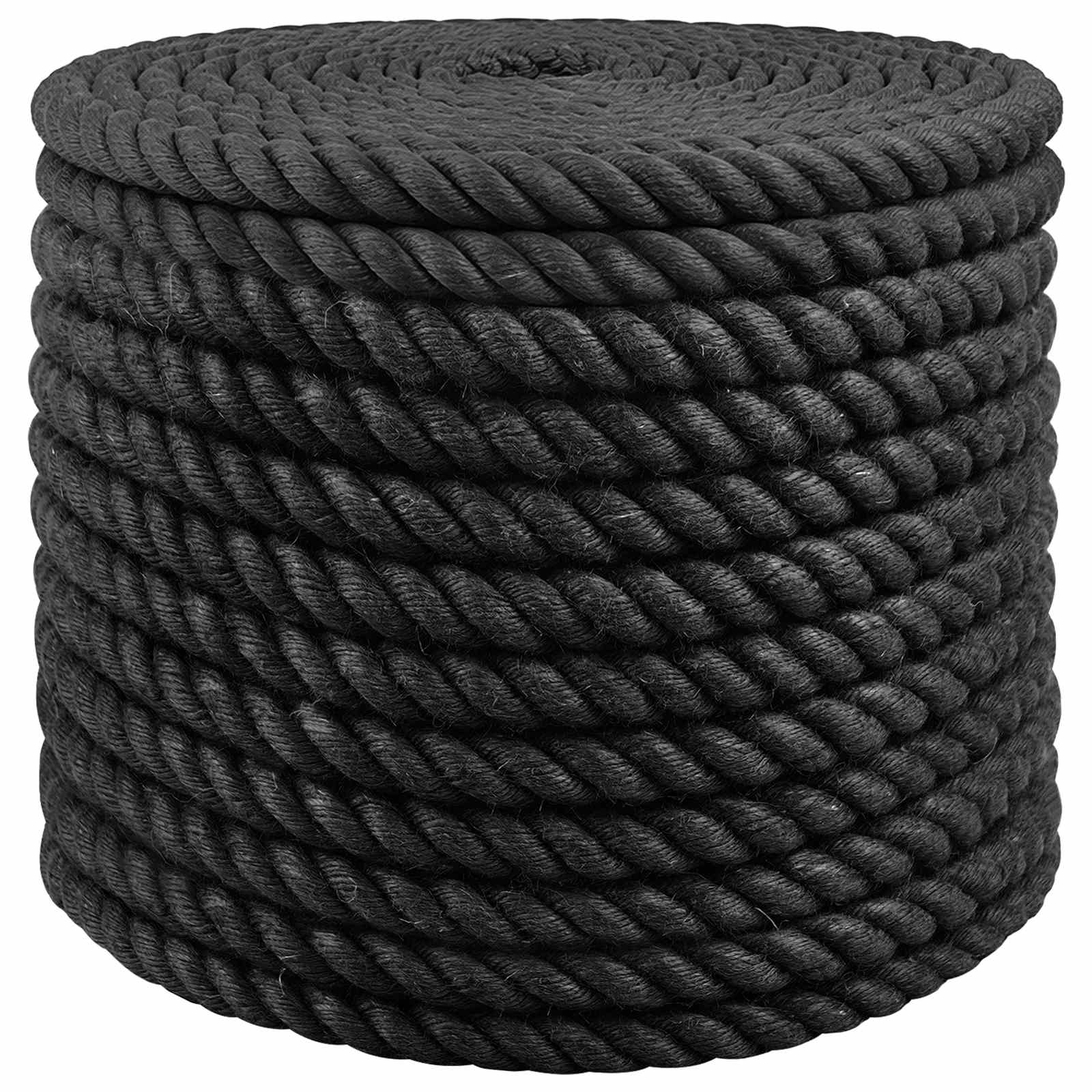 Juteseil 16 mm Schwarz 100% Tossa Jute