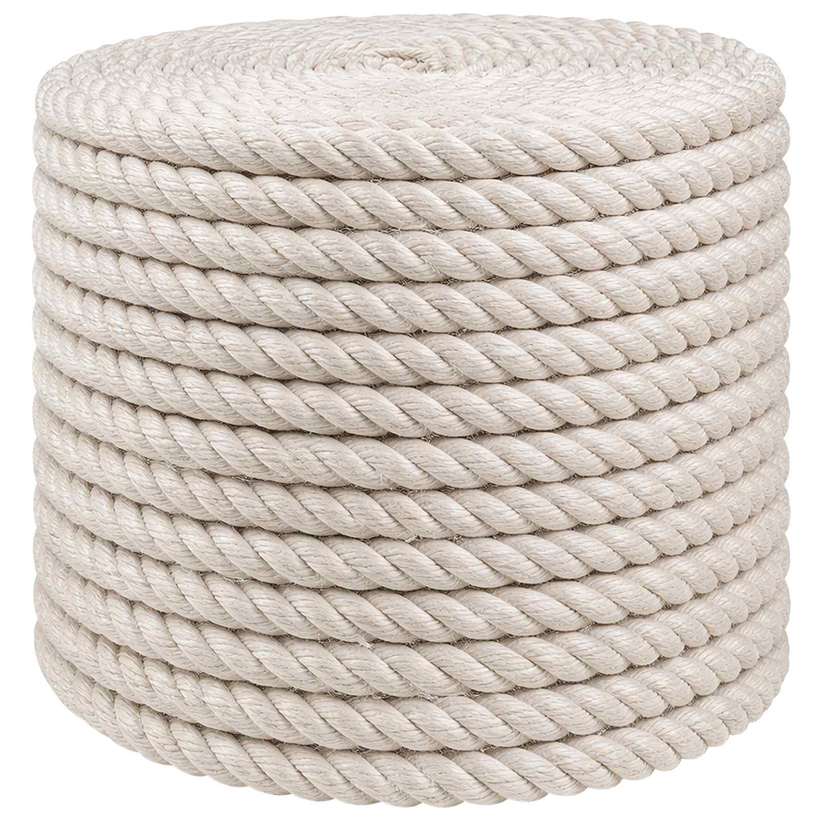 Juteseil 12 mm Weiß 100% Tossa Jute