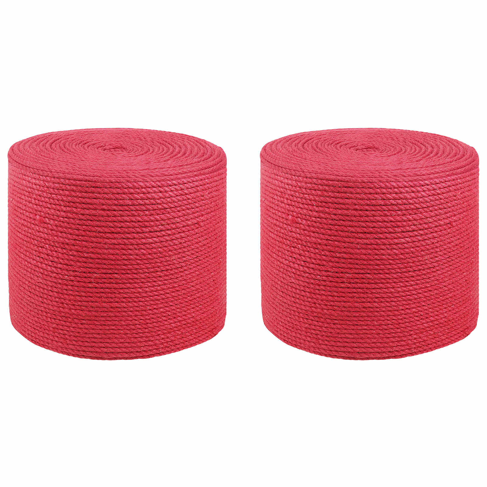 2 stk. 2 mm Rot 100% Tossa Jute