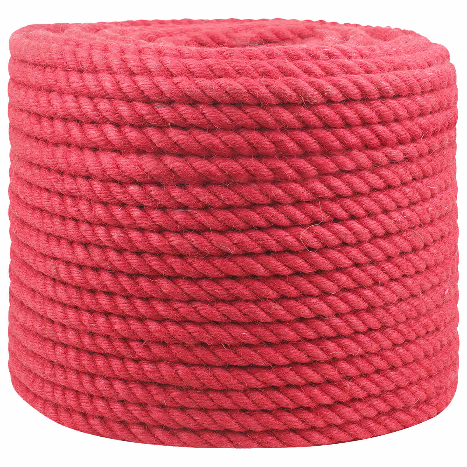 Juteseil 10 mm Rot 100% Tossa Jute