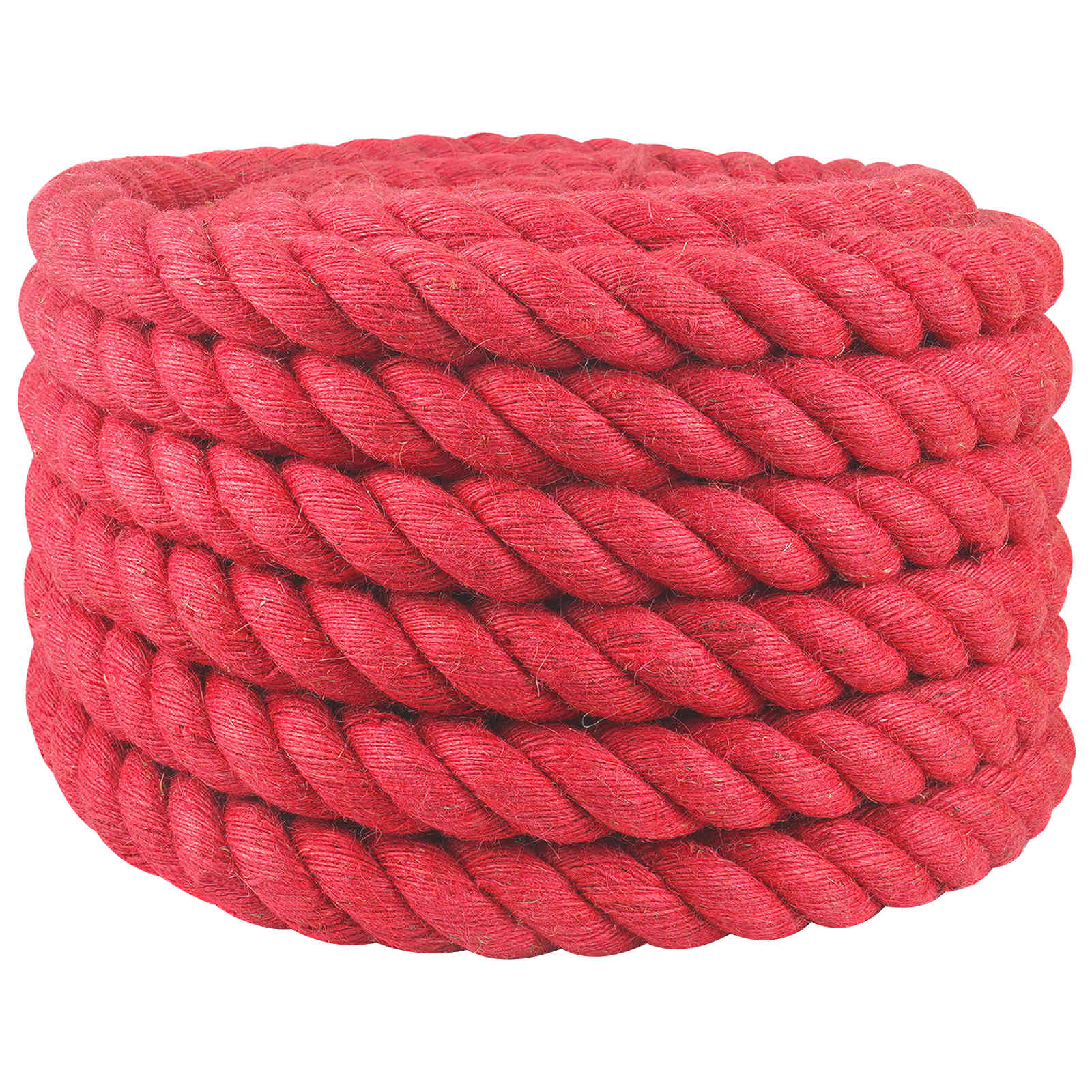 Juteseil 30 mm Rot 100% Tossa Jute