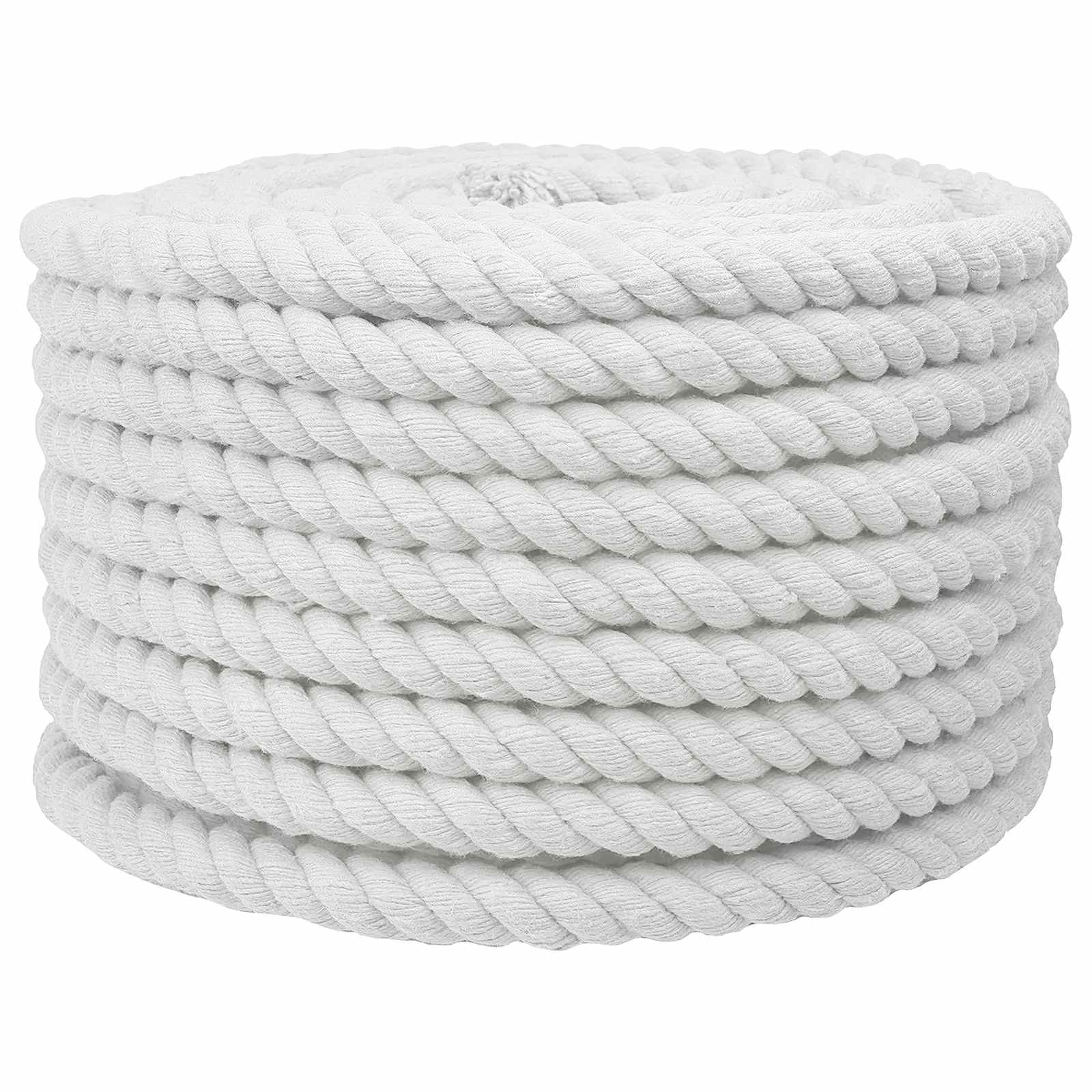 Baumwollseil 20 mm 100 m Weiß 100% Baumwolle
