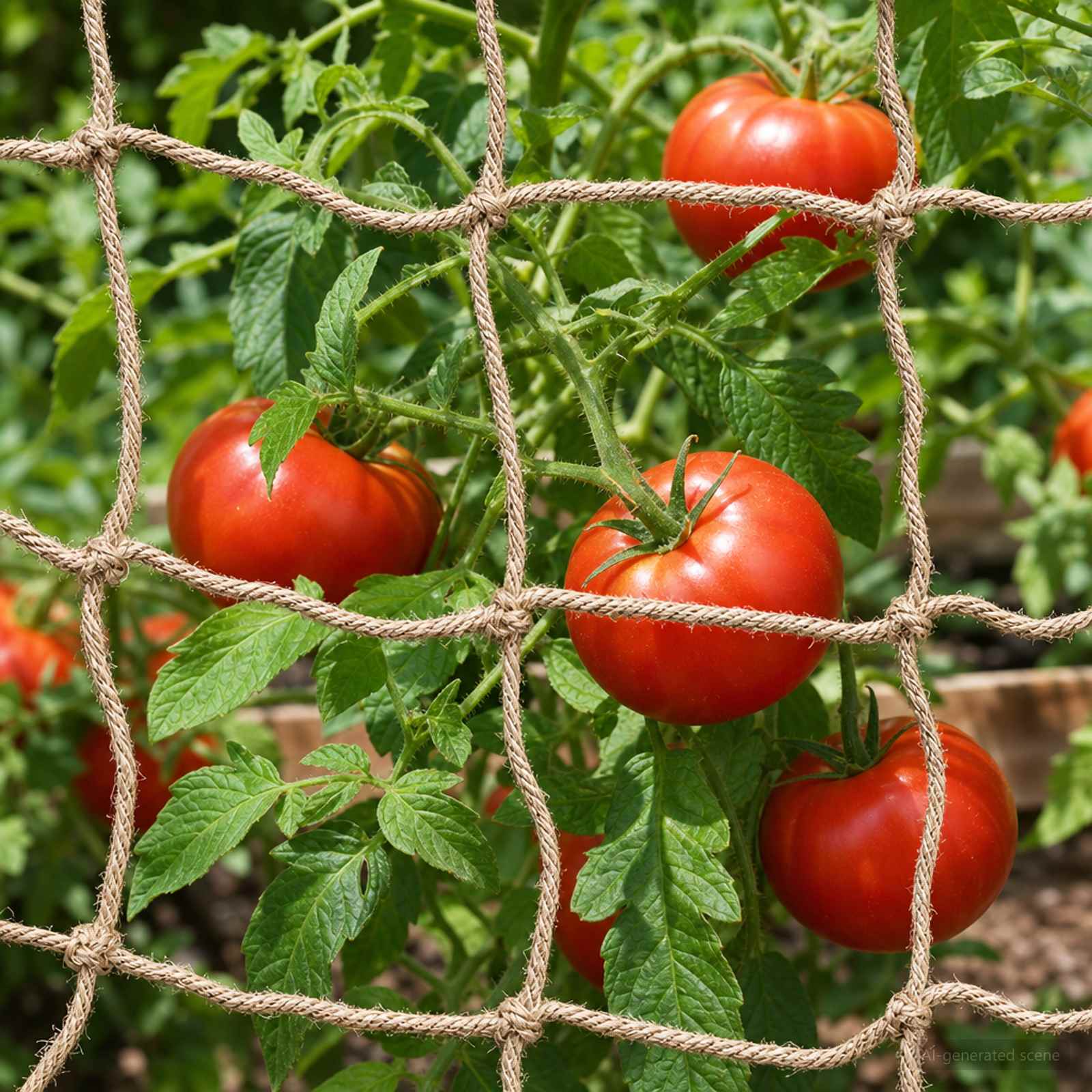Jute Pflanzenstütznetz Natur 1 x 100 m 100% Tossa Jute