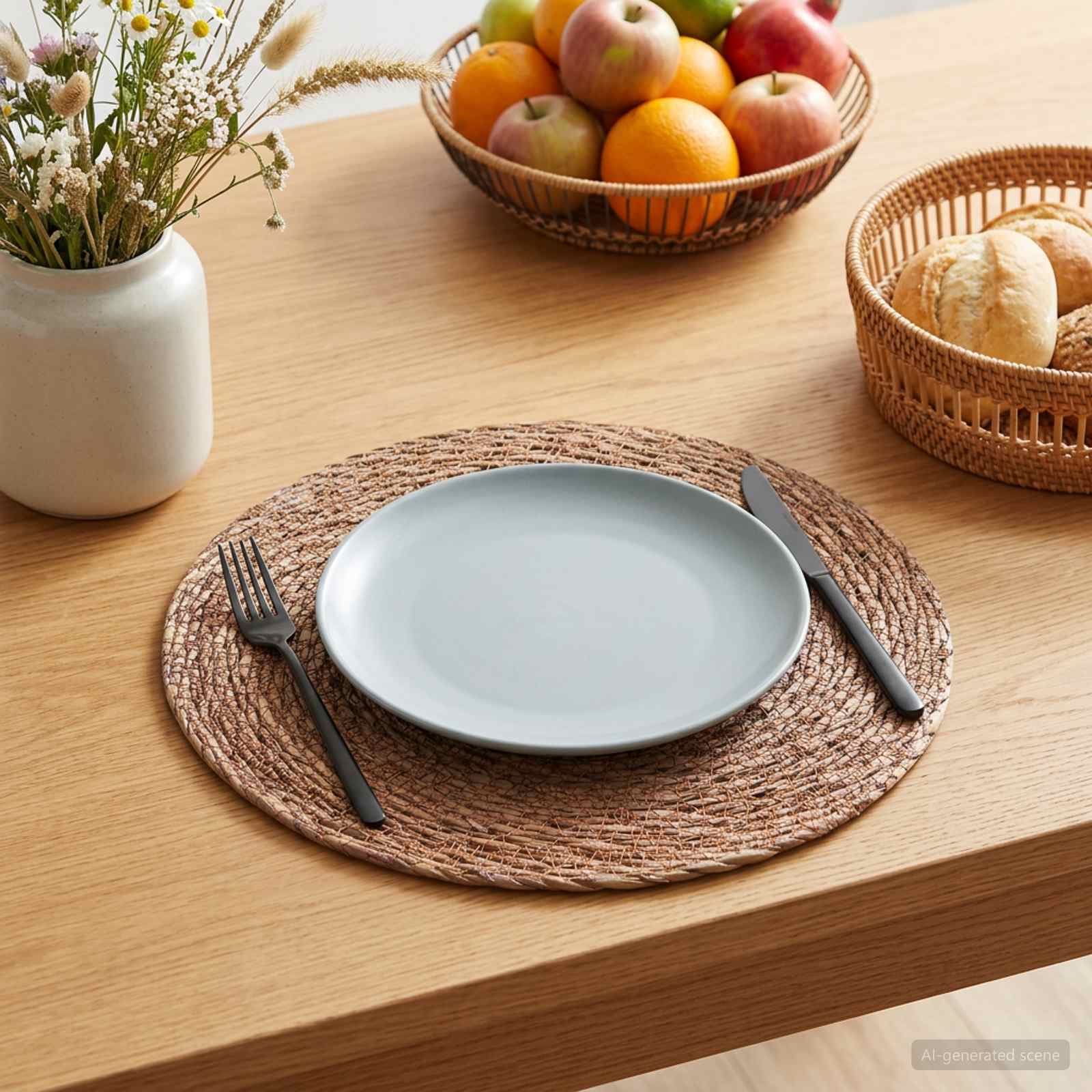 Seegraskissen 6 stk. Braun 100% Seegras