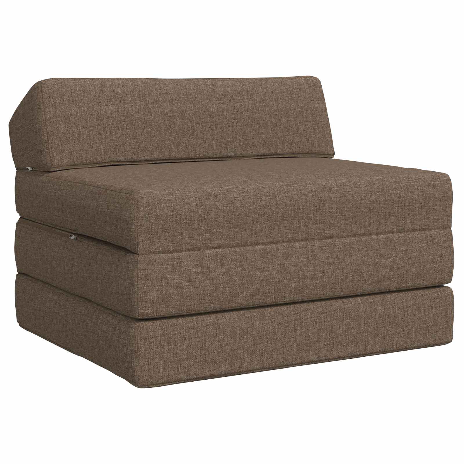 Klappsofa Bett Taupe 200 x 70 x 10 cm Stoff