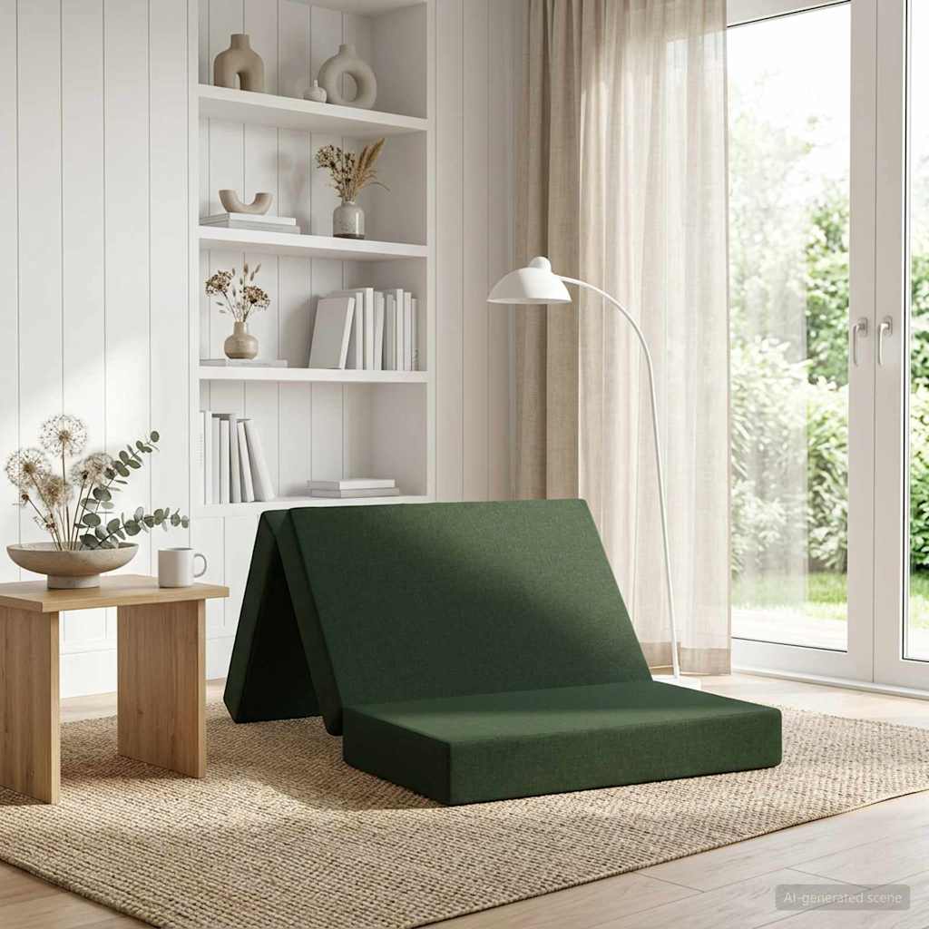 Klappsofa Bett 90 x 67 x 45 cm Dunkelgrün